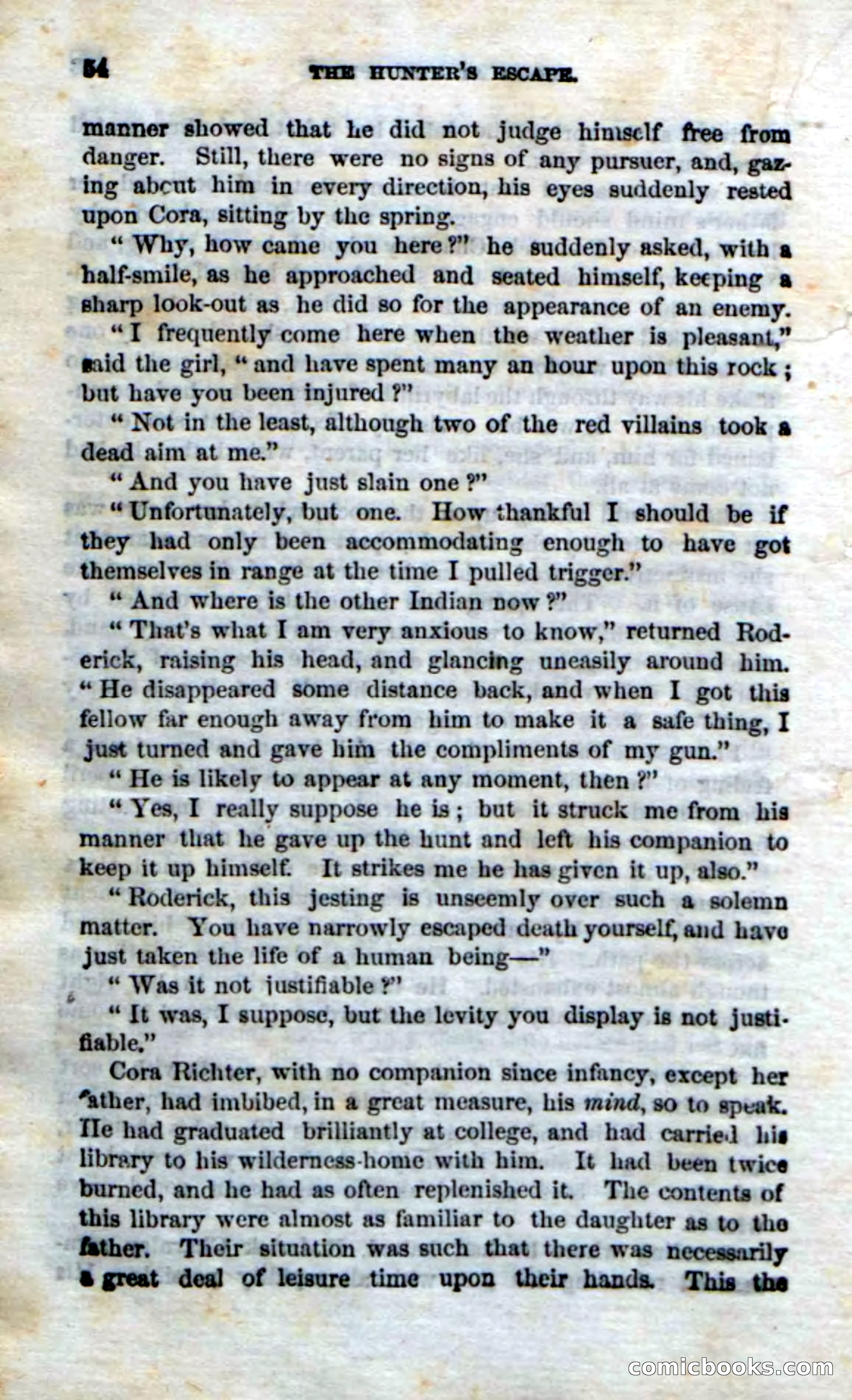 Beadle's Dime Novels No. 75: The Hunter's Escape — page 52 of 98