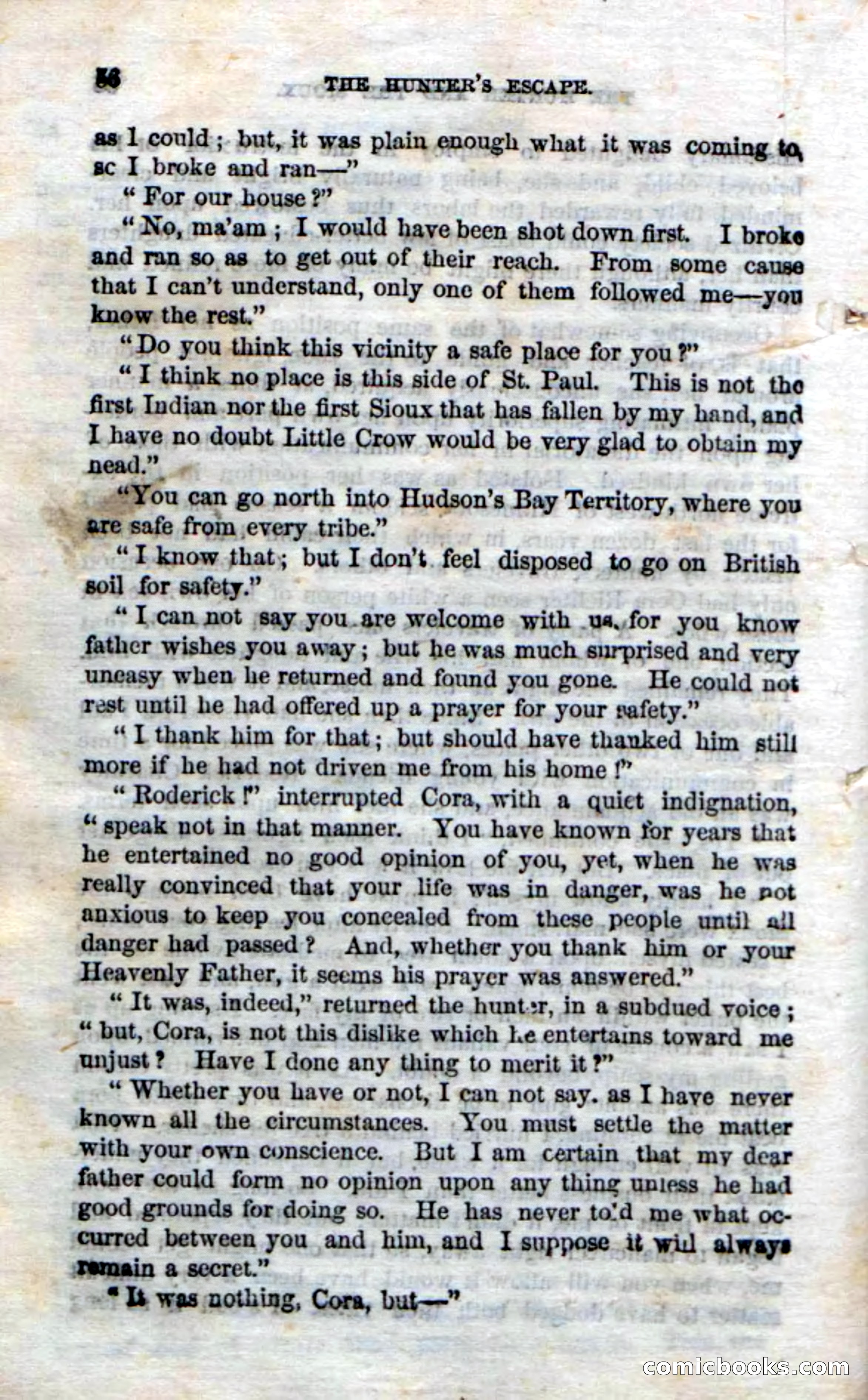 Beadle's Dime Novels No. 75: The Hunter's Escape — page 54 of 98