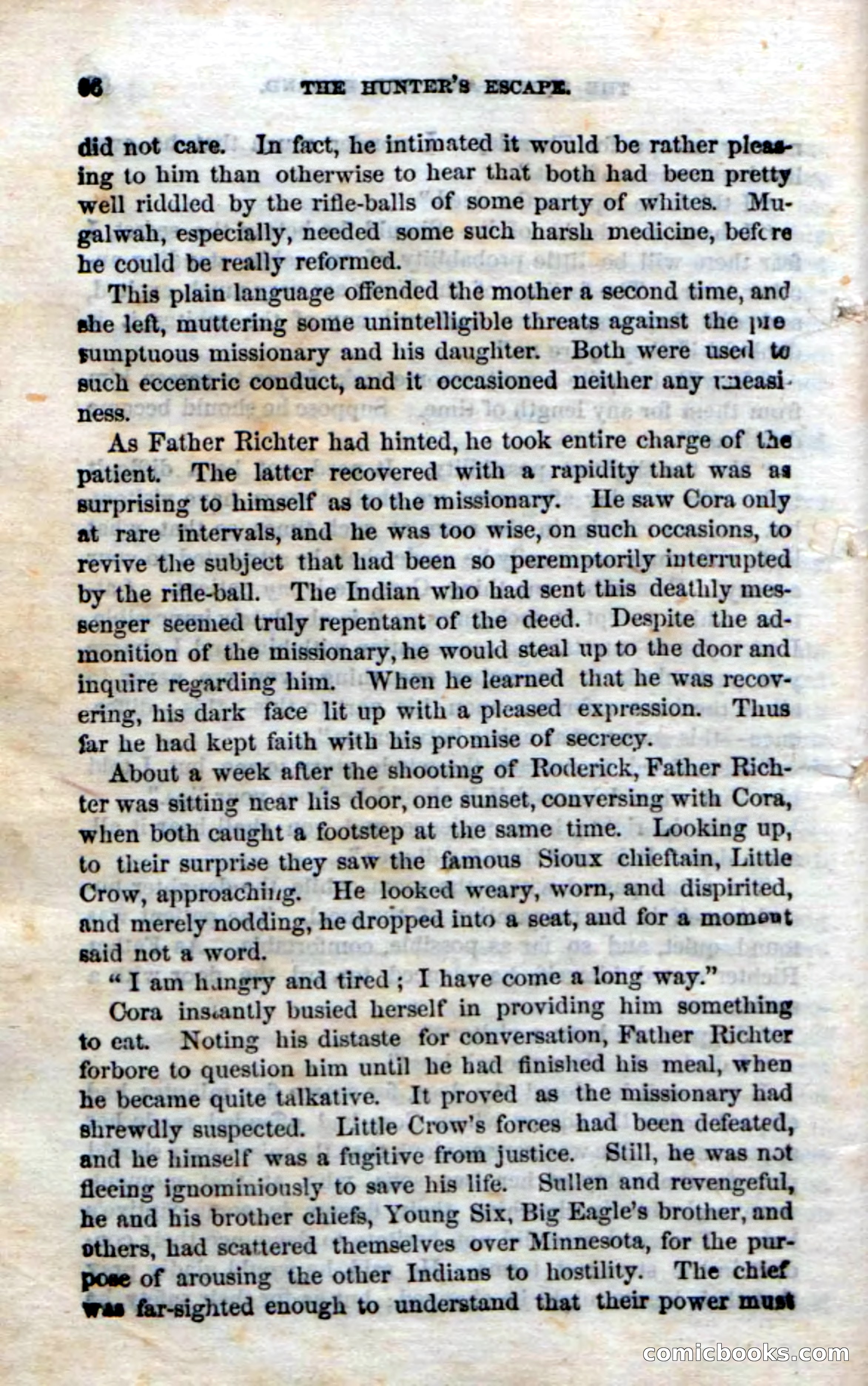Beadle's Dime Novels No. 75: The Hunter's Escape — page 64 of 98