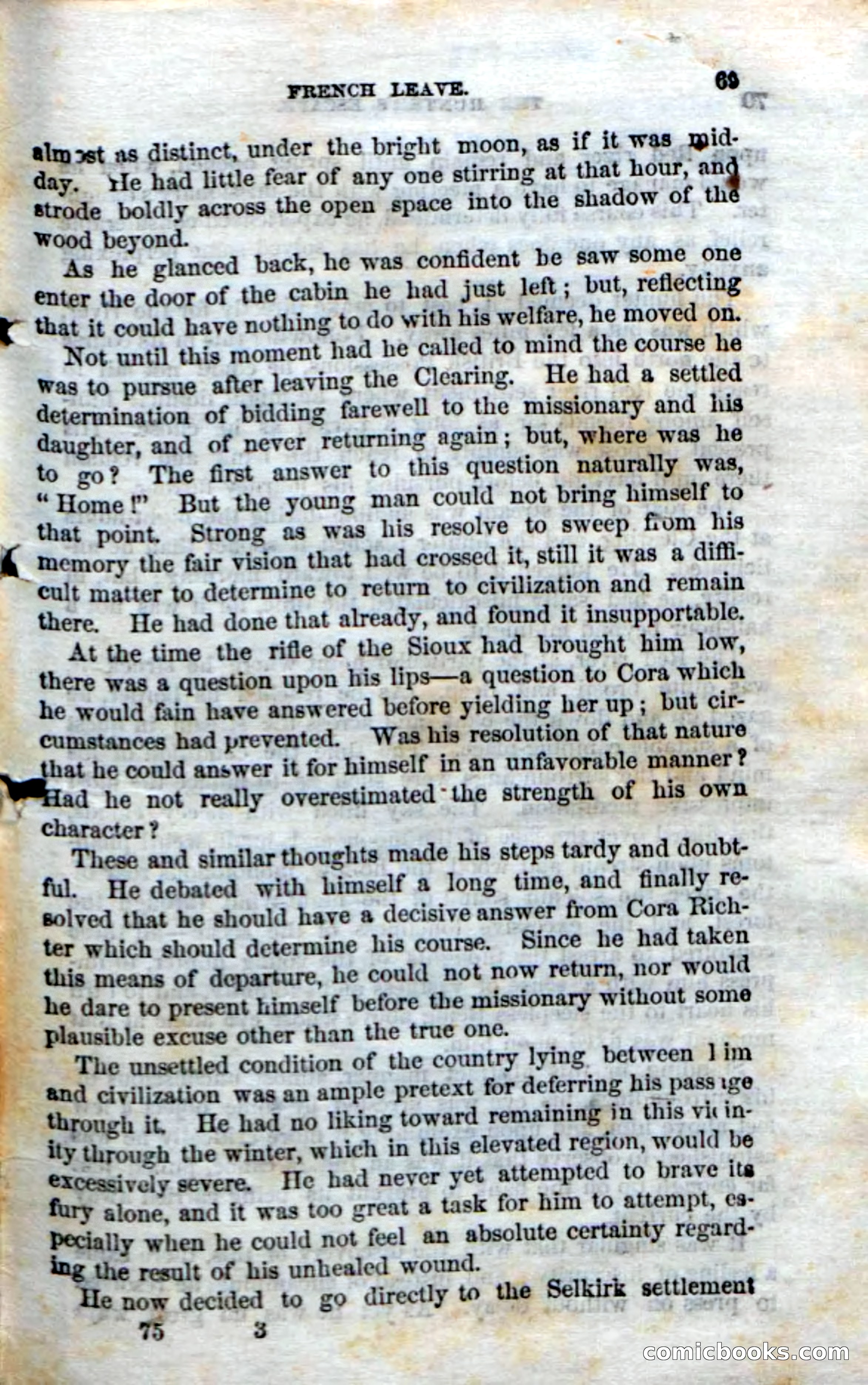 Beadle's Dime Novels No. 75: The Hunter's Escape — page 67 of 98