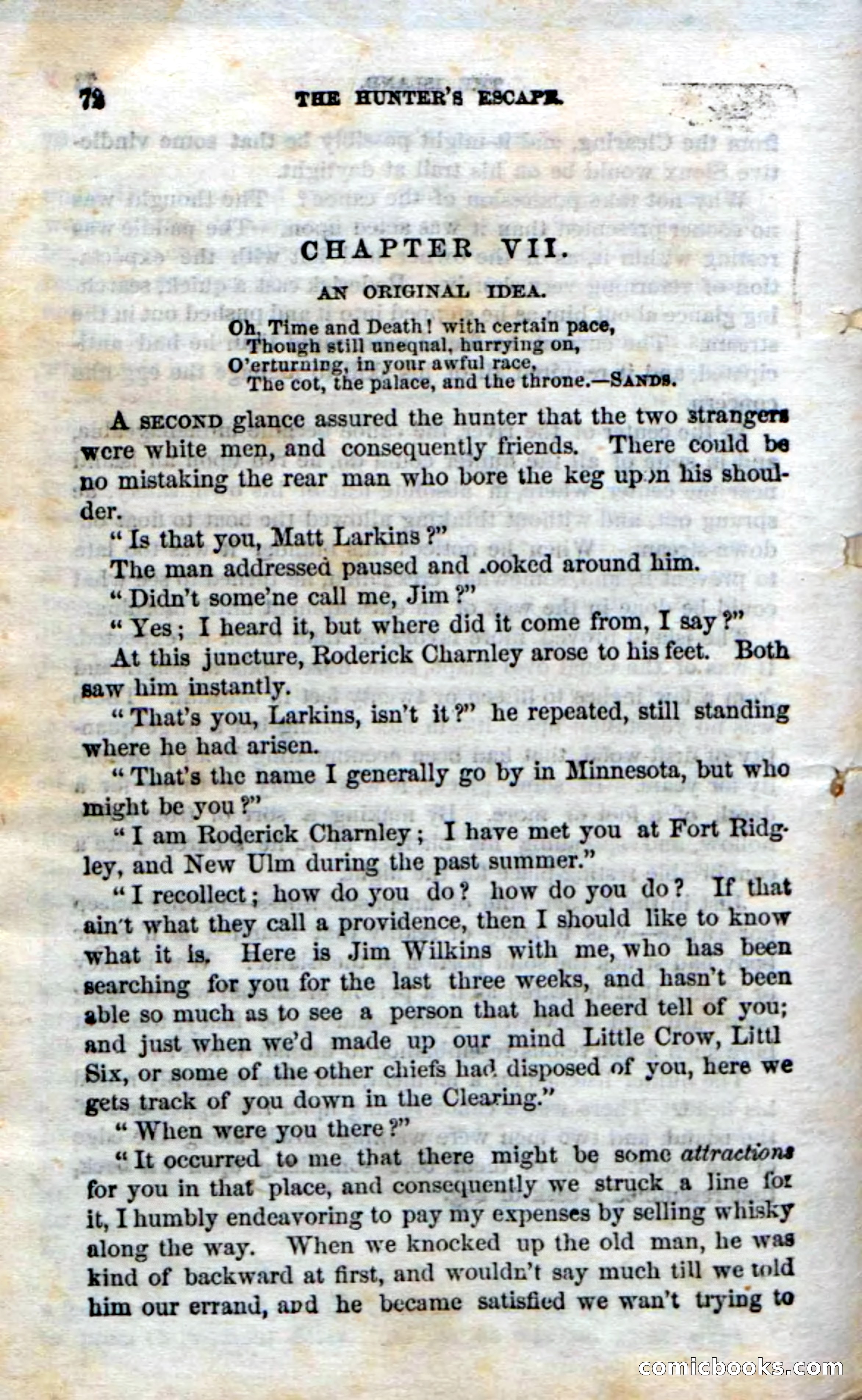 Beadle's Dime Novels No. 75: The Hunter's Escape — page 70 of 98