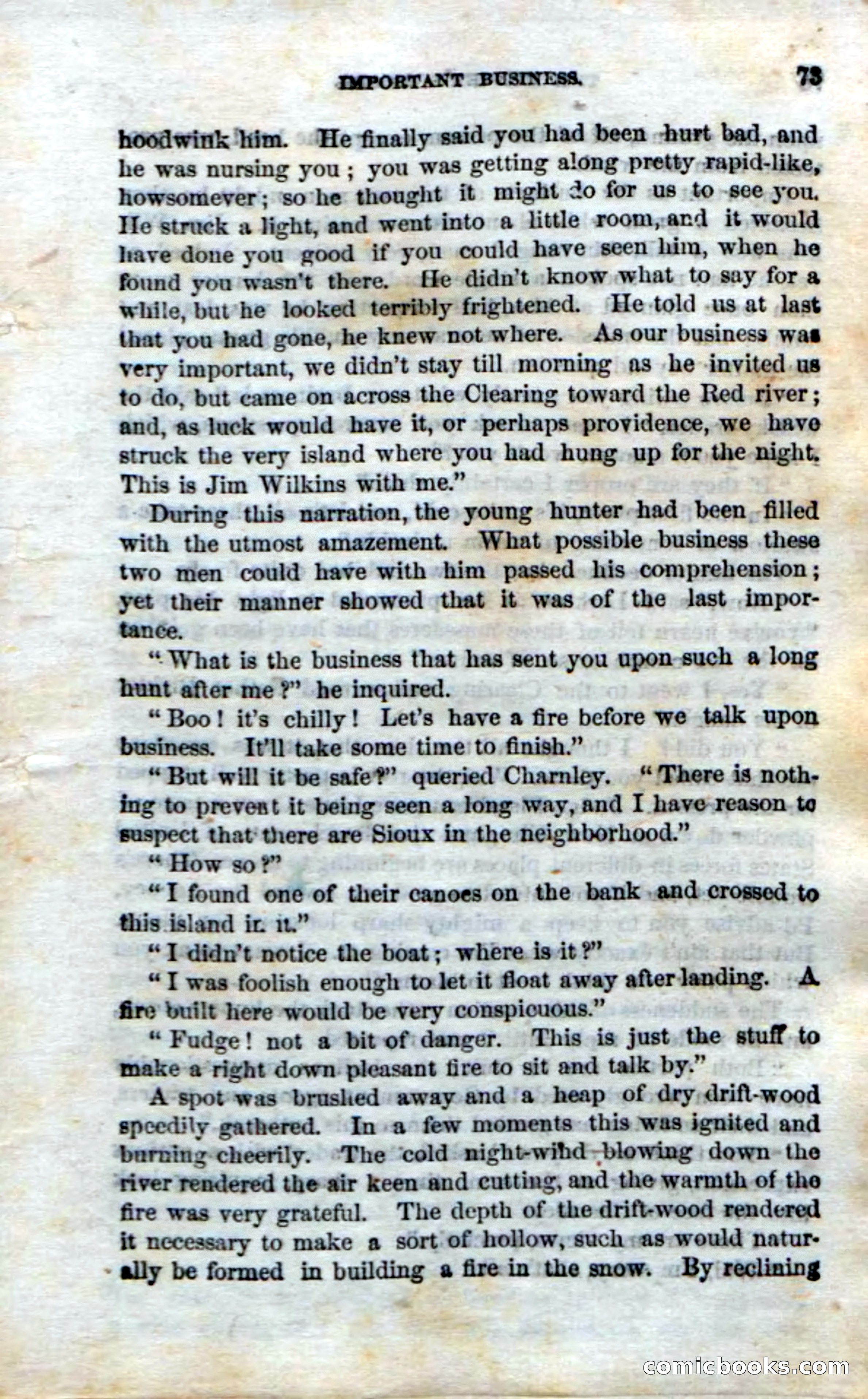 Beadle's Dime Novels No. 75: The Hunter's Escape — page 71 of 98