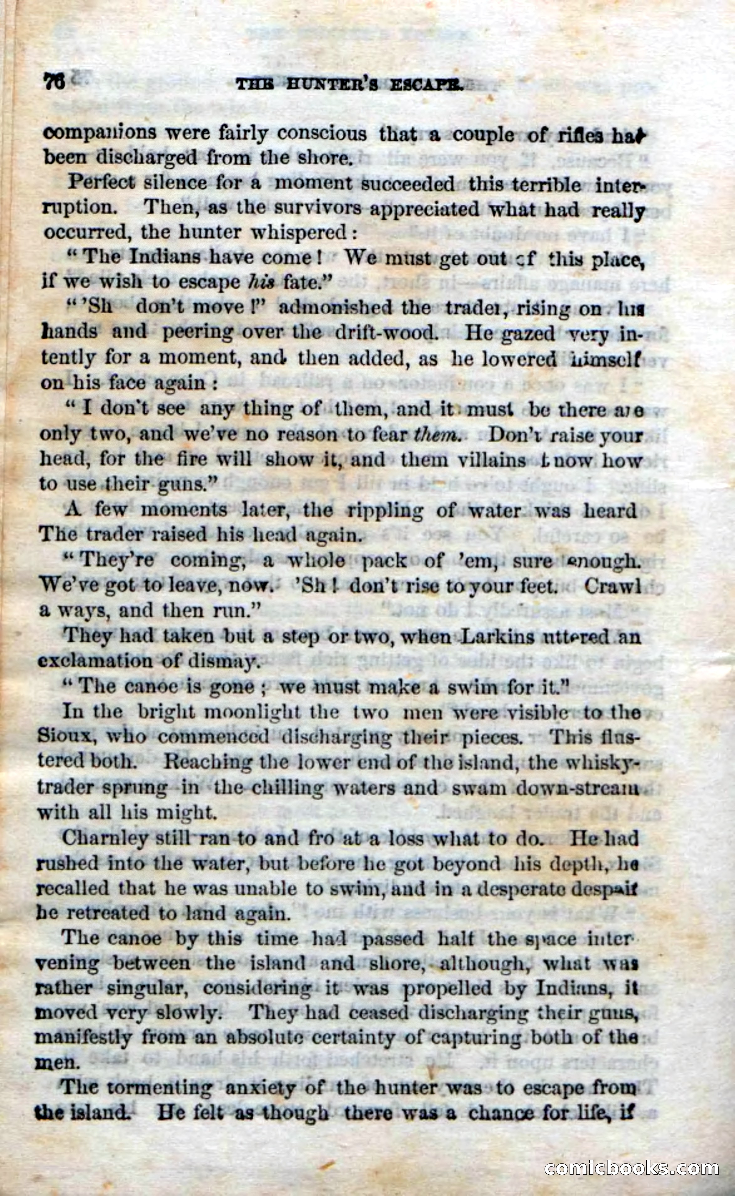 Beadle's Dime Novels No. 75: The Hunter's Escape — page 74 of 98