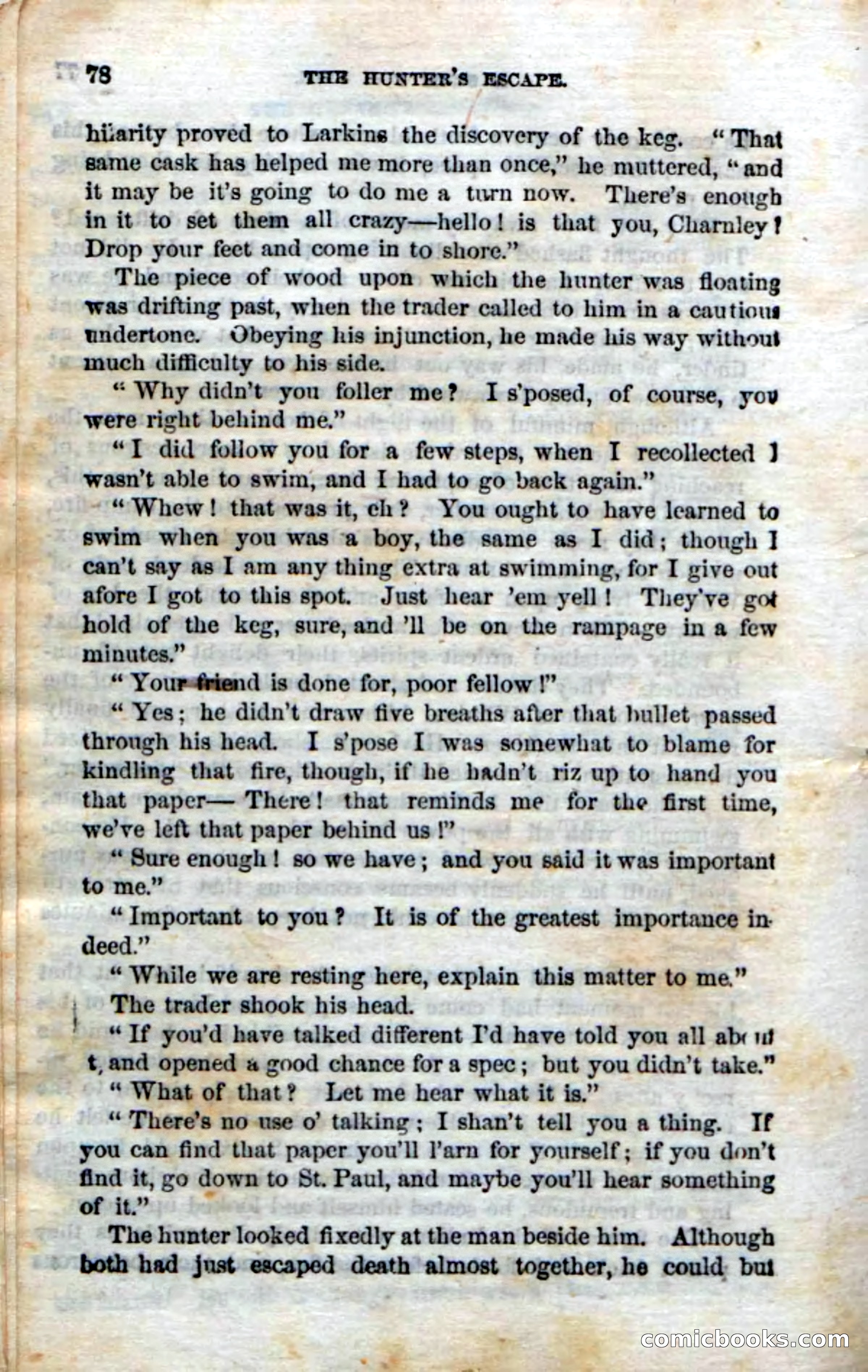 Beadle's Dime Novels No. 75: The Hunter's Escape — page 76 of 98