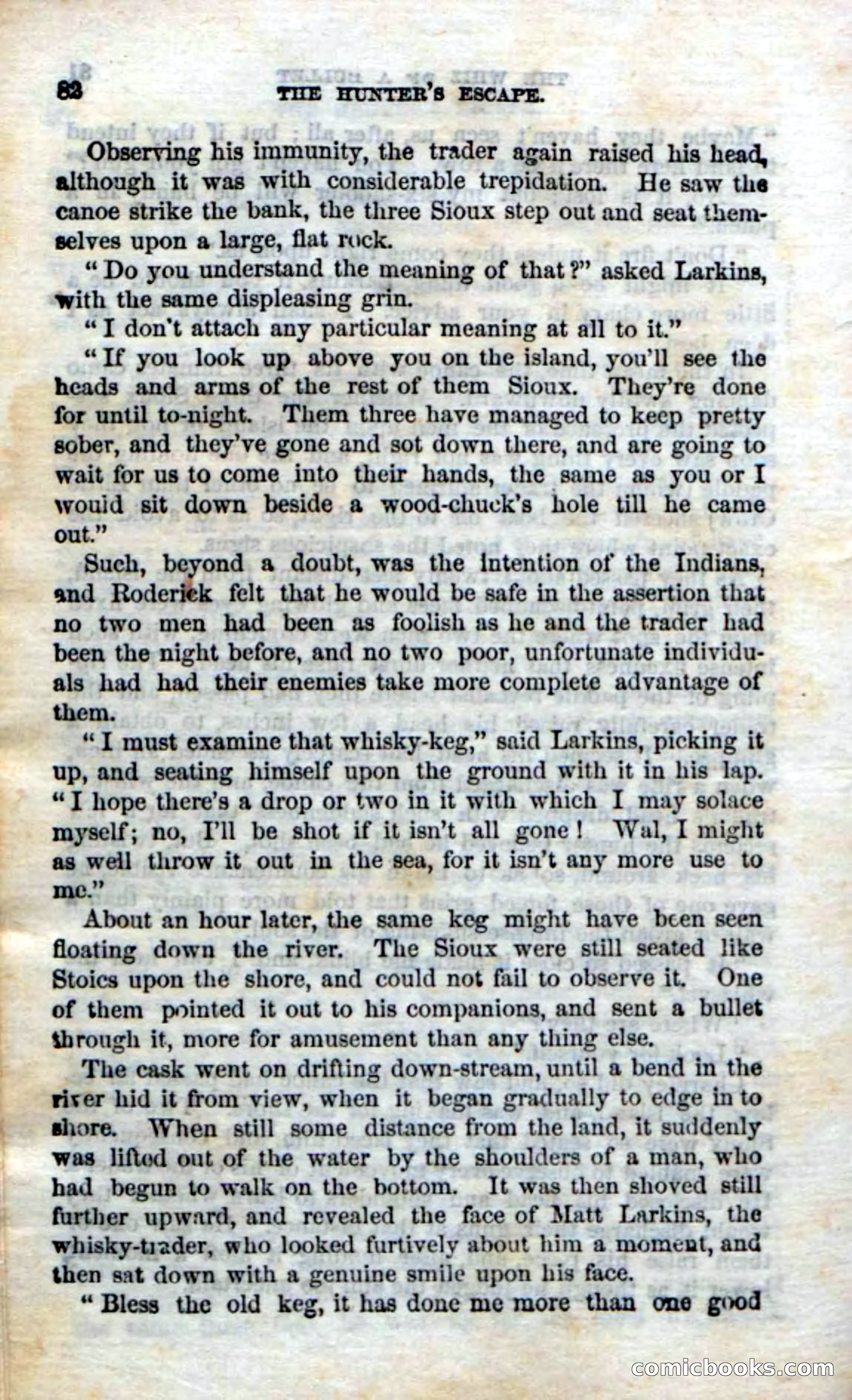 Beadle's Dime Novels No. 75: The Hunter's Escape — page 80 of 98