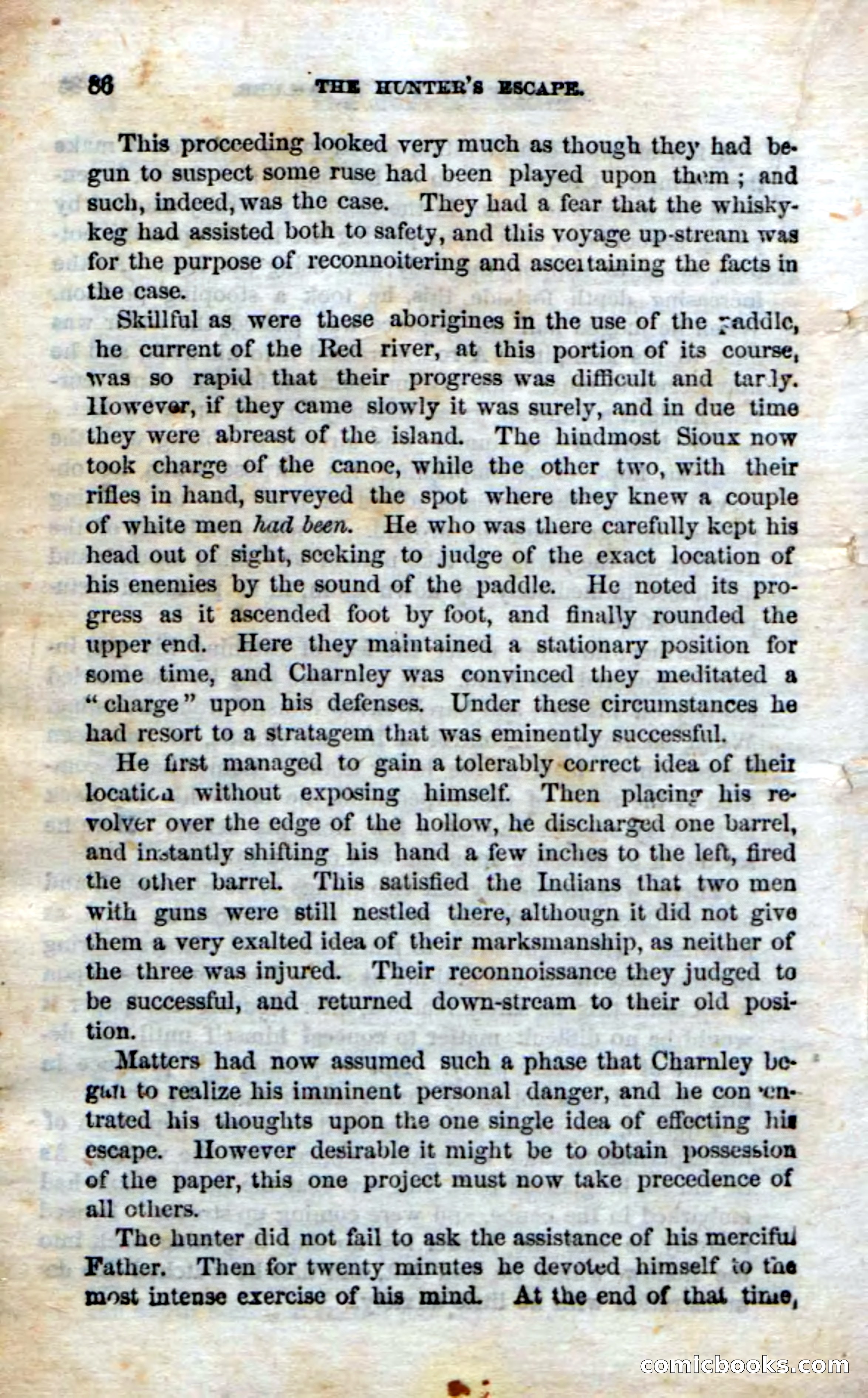 Beadle's Dime Novels No. 75: The Hunter's Escape — page 84 of 98