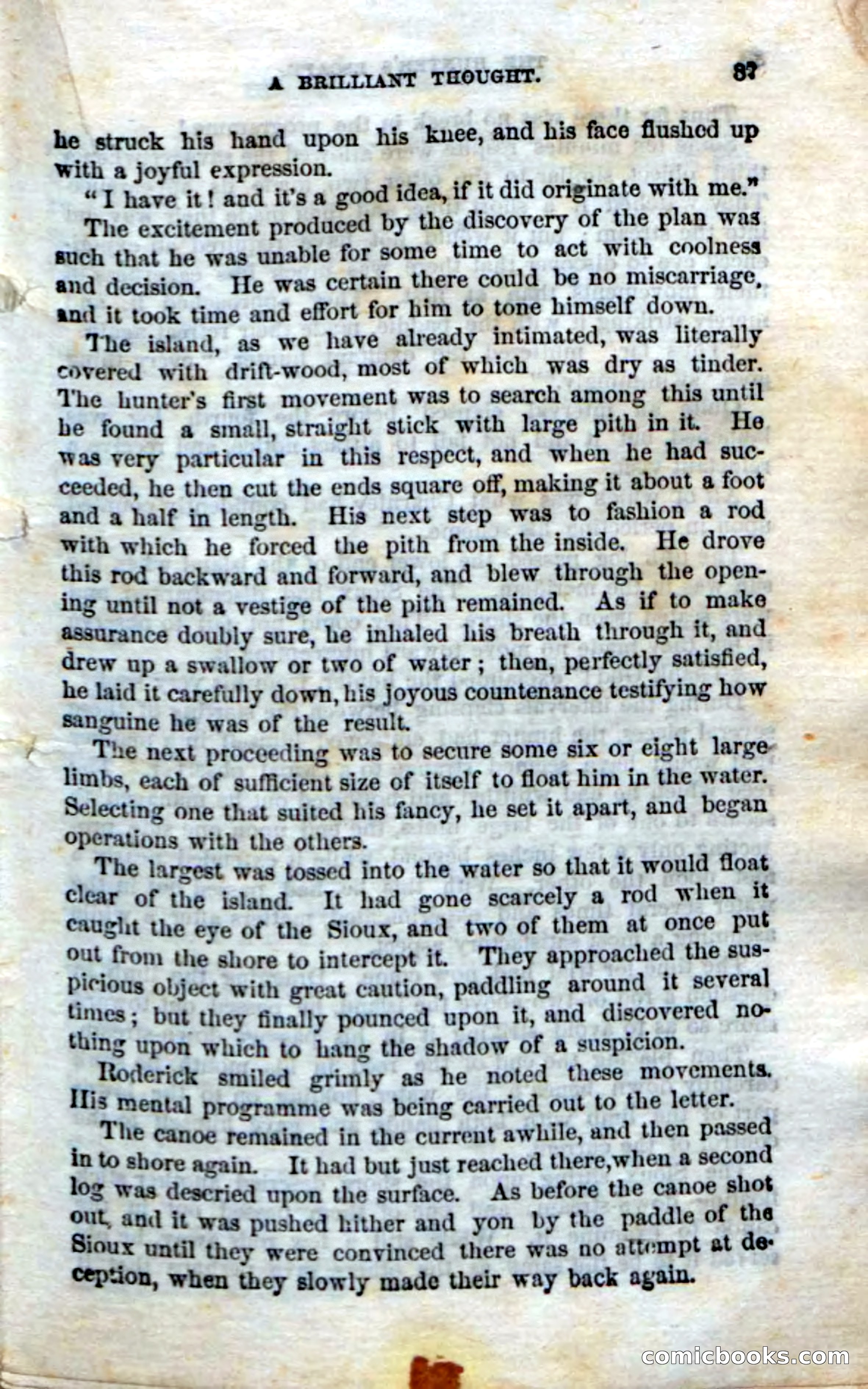 Beadle's Dime Novels No. 75: The Hunter's Escape — page 85 of 98