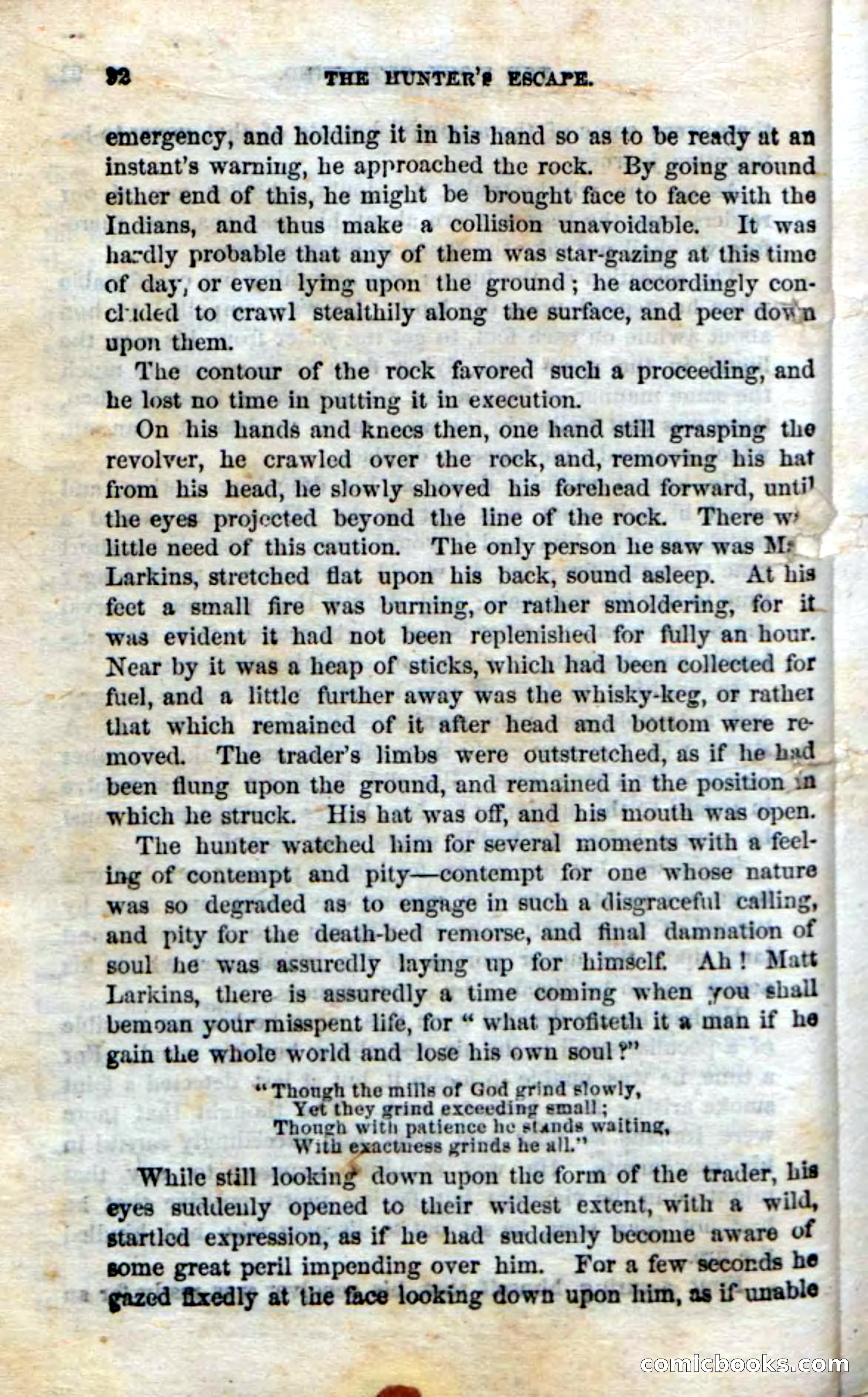 Beadle's Dime Novels No. 75: The Hunter's Escape — page 90 of 98