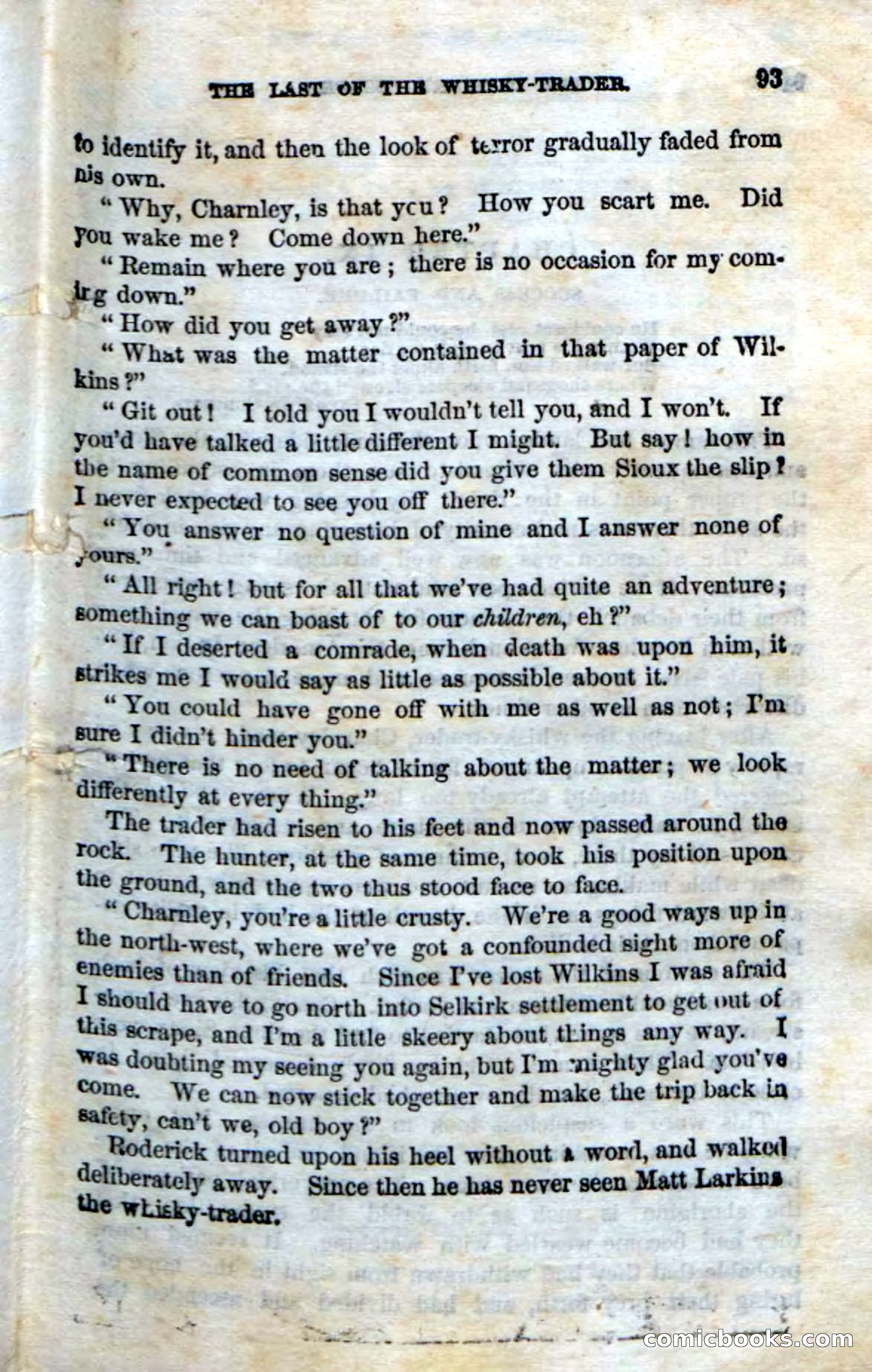 Beadle's Dime Novels No. 75: The Hunter's Escape — page 91 of 98