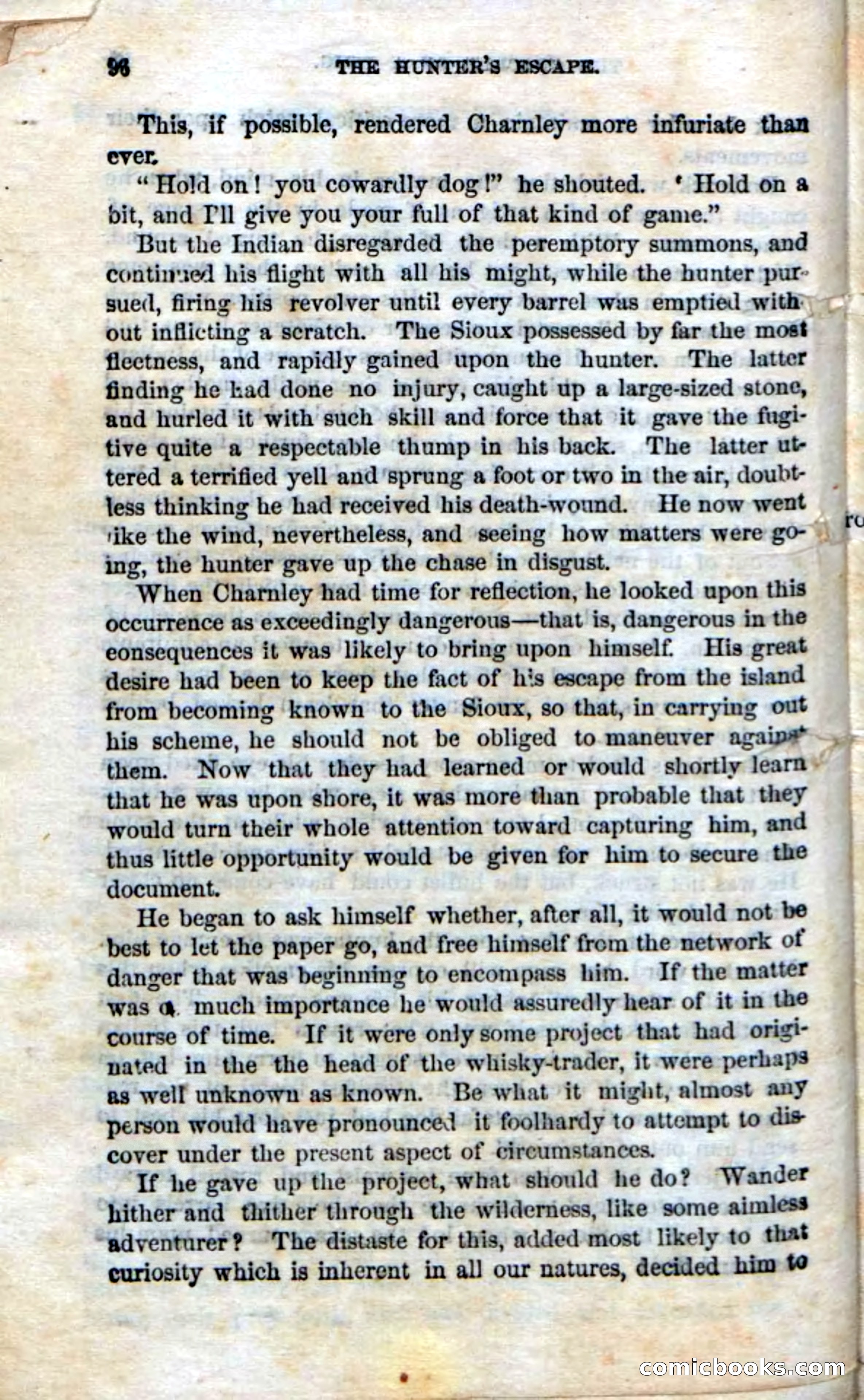 Beadle's Dime Novels No. 75: The Hunter's Escape — page 94 of 98
