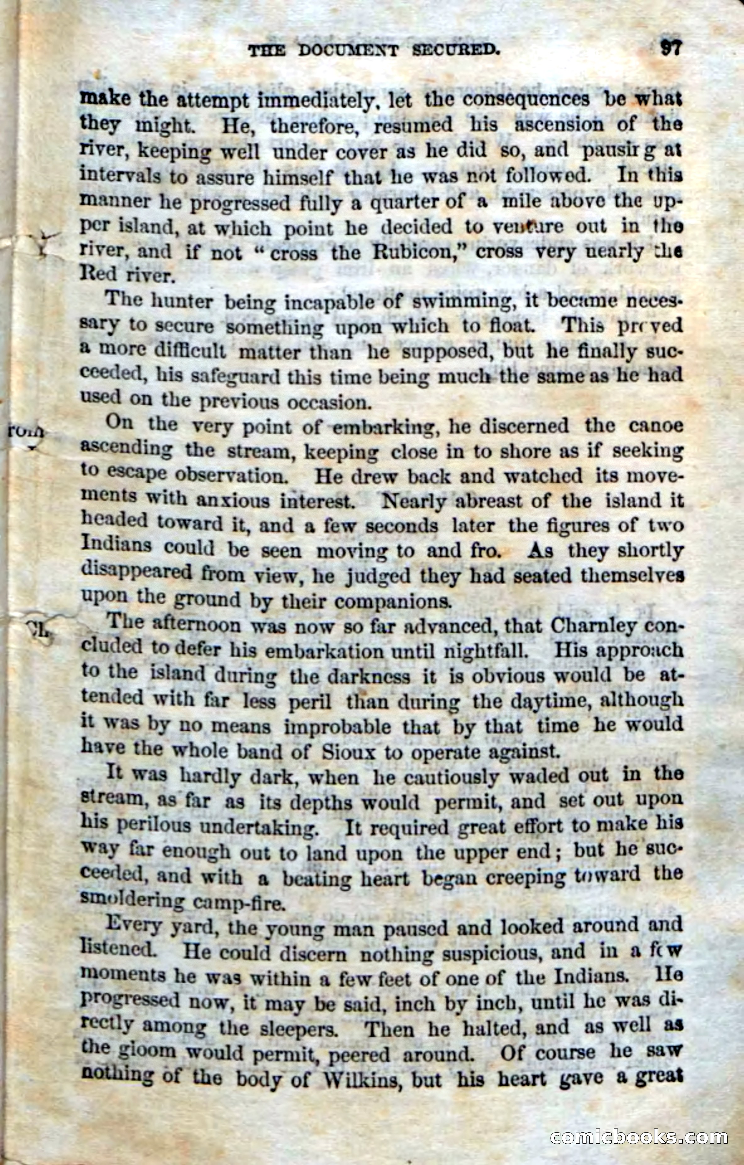 Beadle's Dime Novels No. 75: The Hunter's Escape — page 95 of 98
