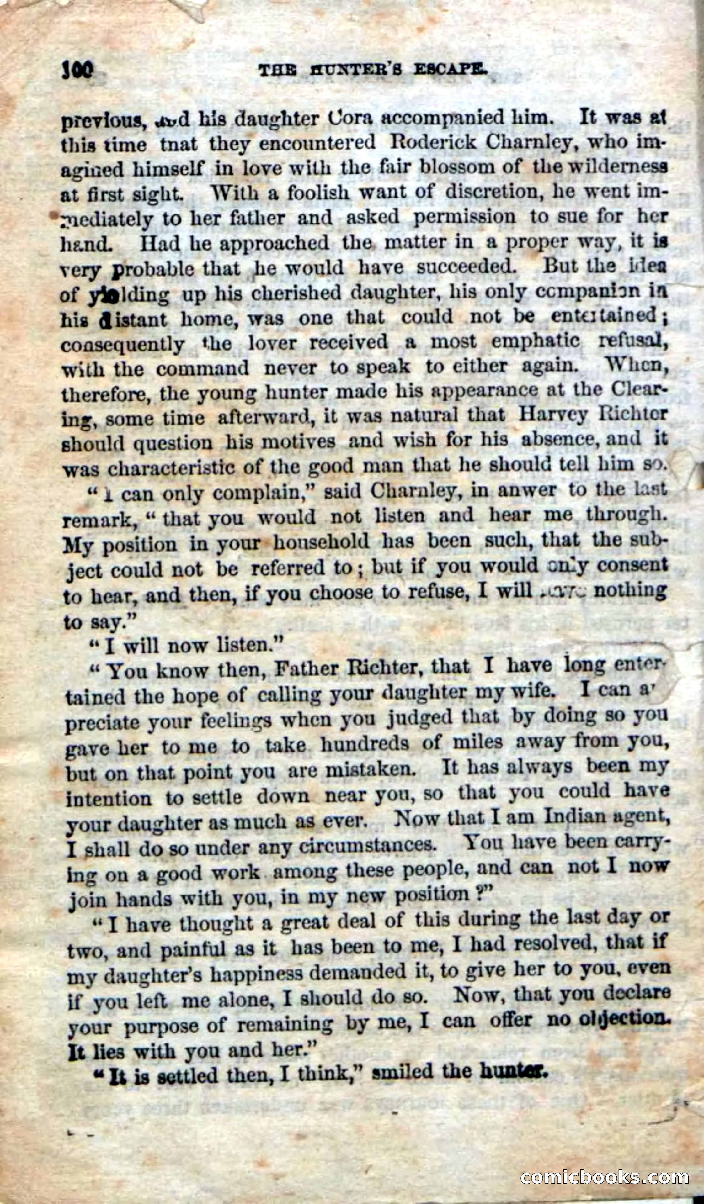 Beadle's Dime Novels No. 75: The Hunter's Escape — page 98 of 98