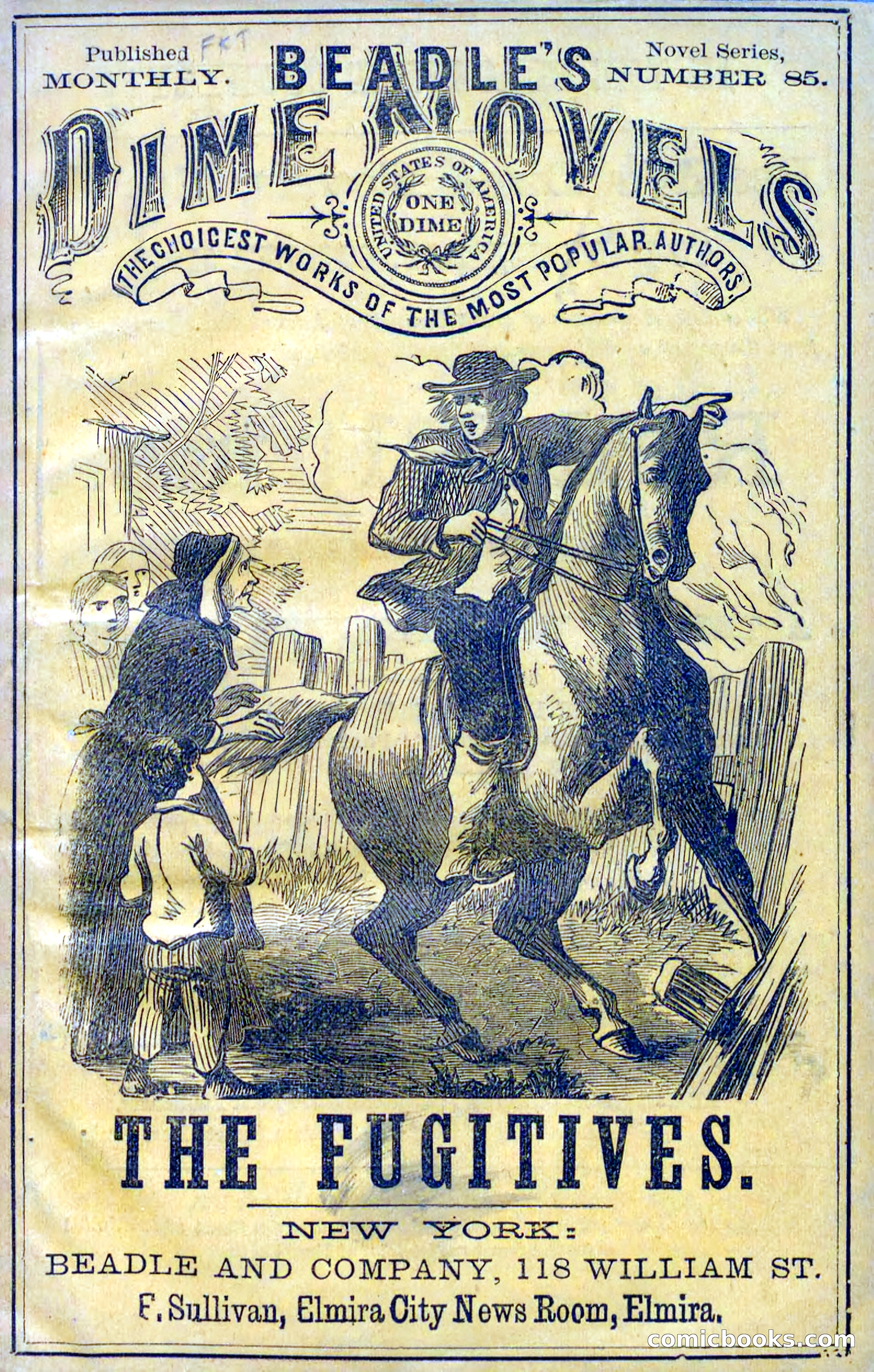Beadle's Dime Novels No. 85: The Fugitives — page 1 of 100