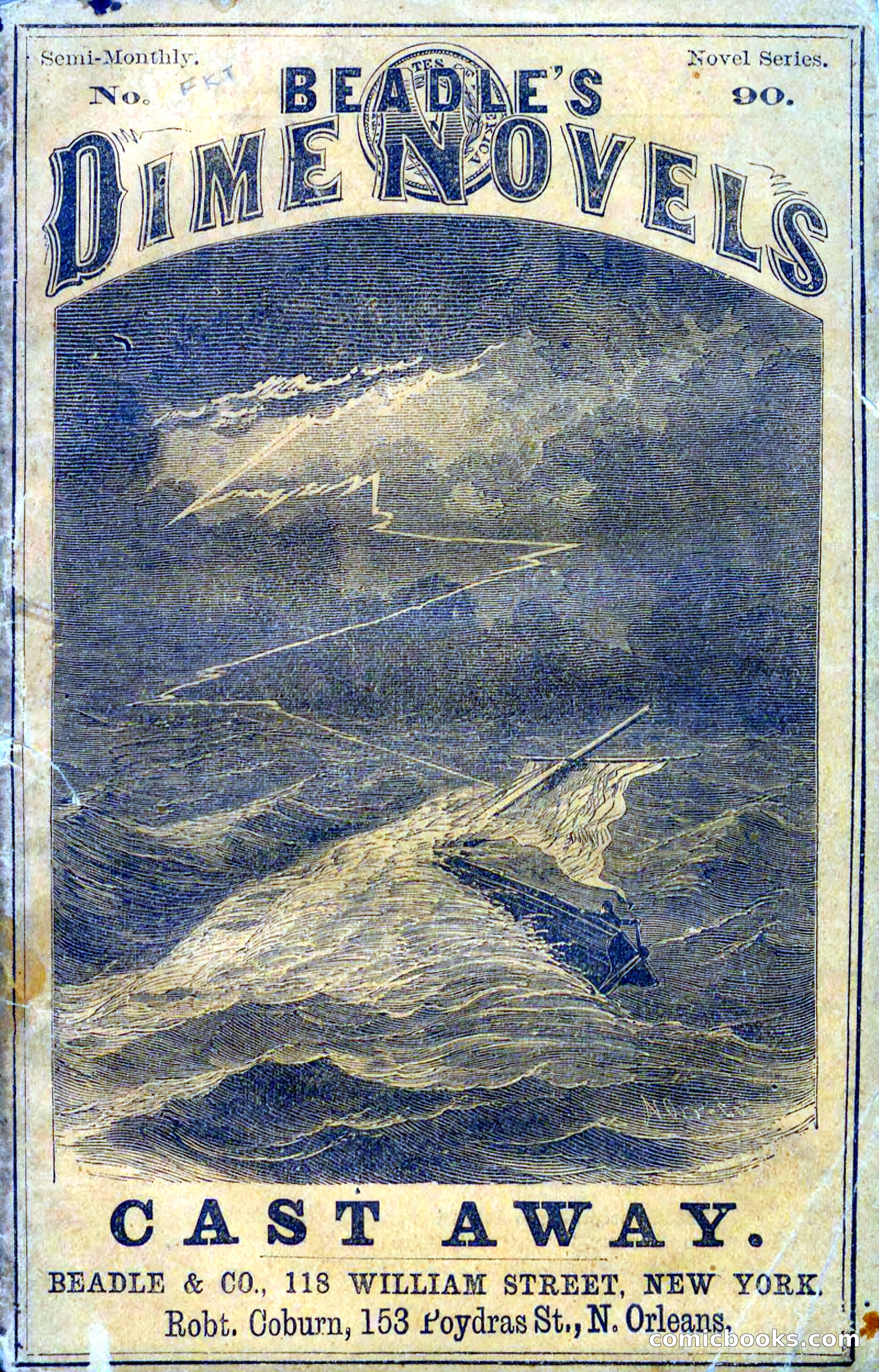 Beadle's Dime Novels No. 90: Cast Away — page 1 of 100