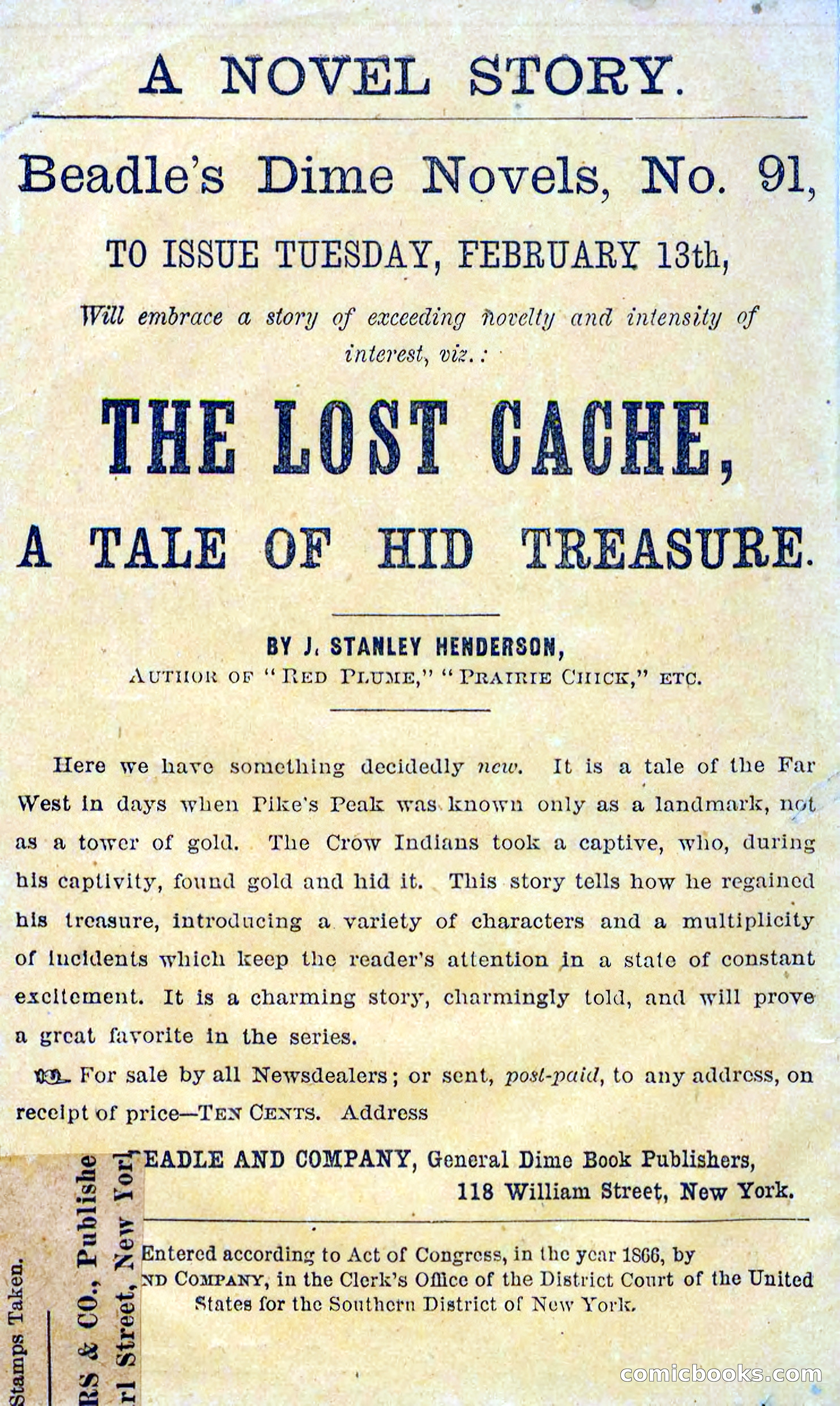 Beadle's Dime Novels No. 90: Cast Away — page 2 of 100