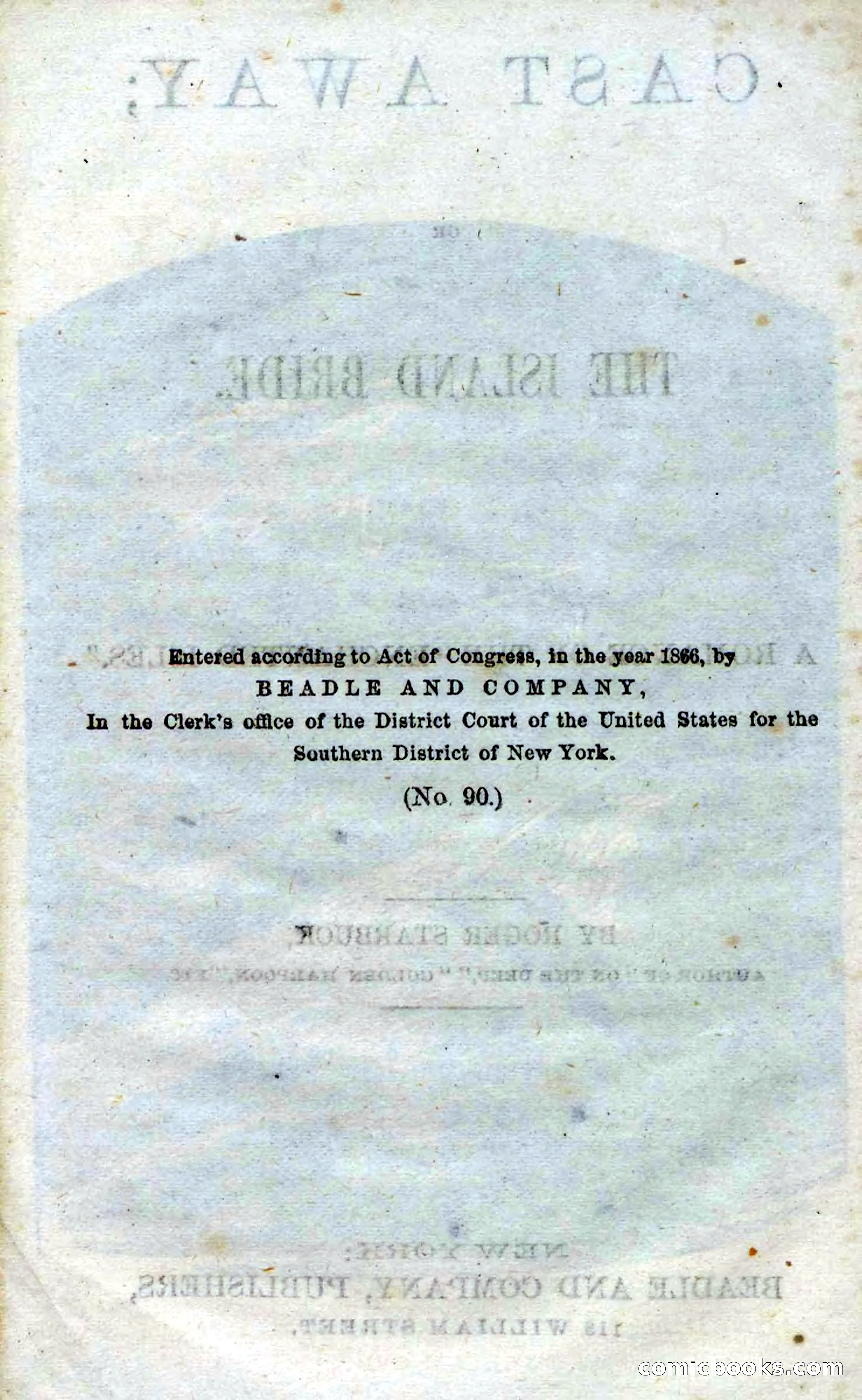 Beadle's Dime Novels No. 90: Cast Away — page 6 of 100