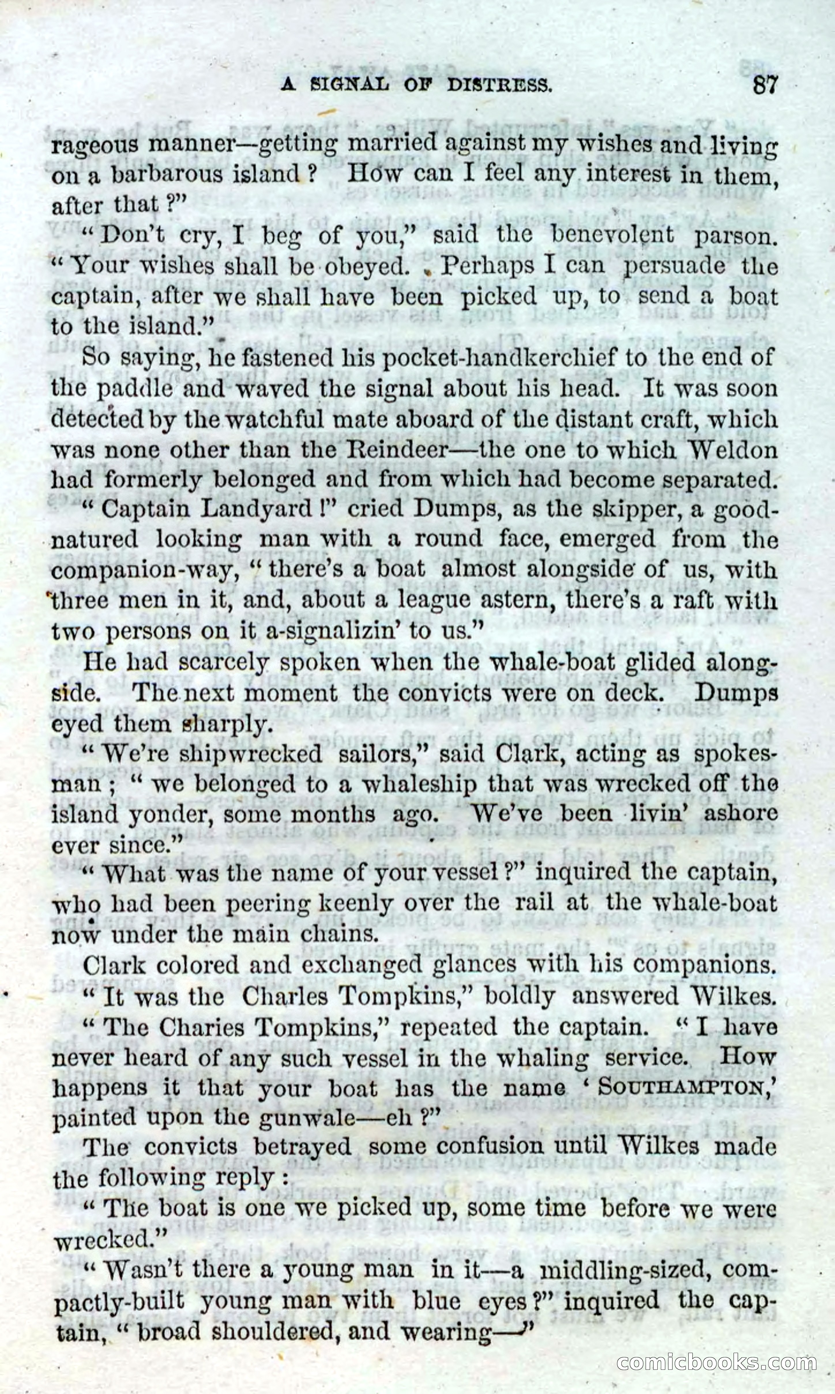 Beadle's Dime Novels No. 90: Cast Away — page 85 of 100