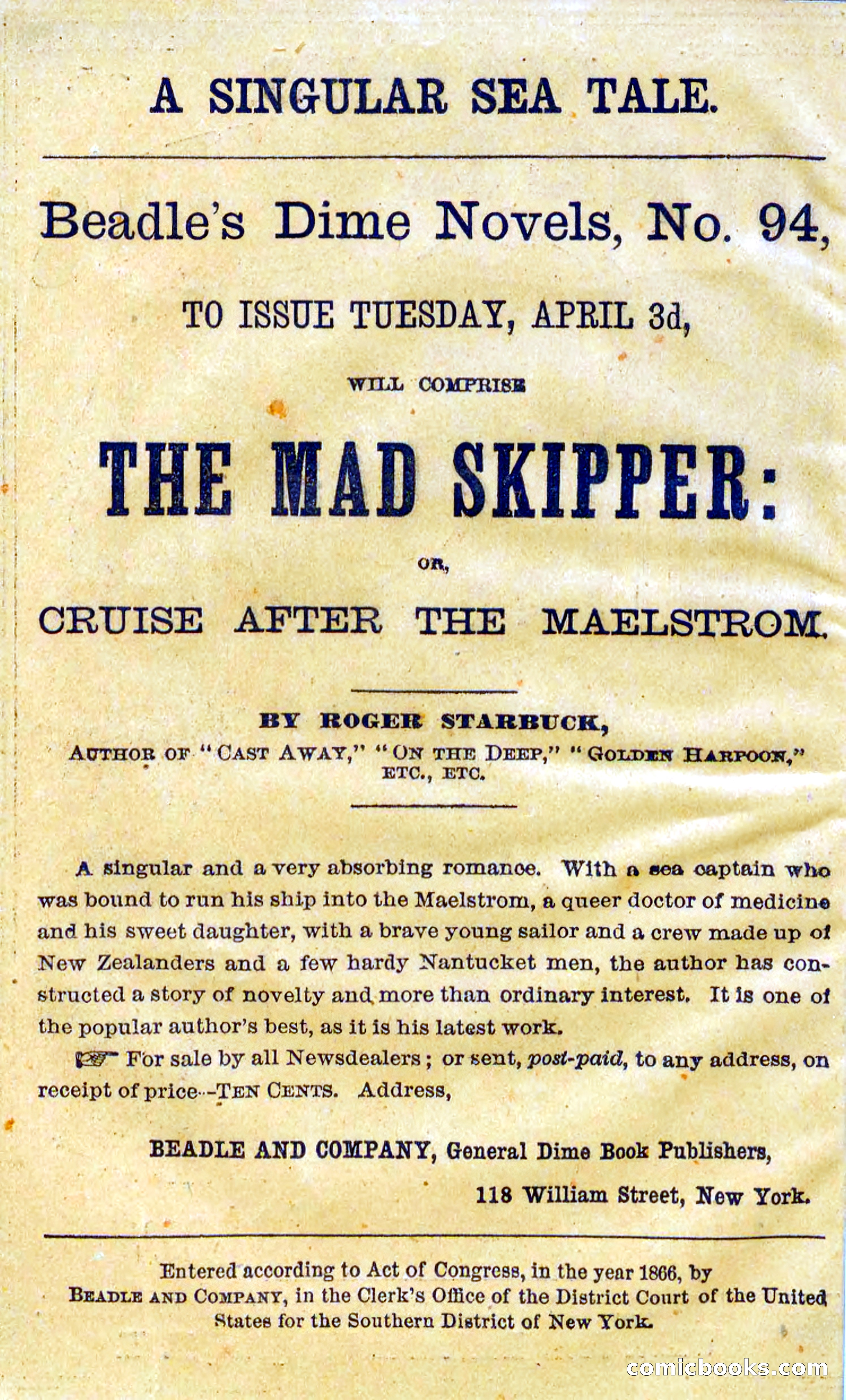 Beadle's Dime Novels No. 93: The Creole Sisters — page 2 of 100