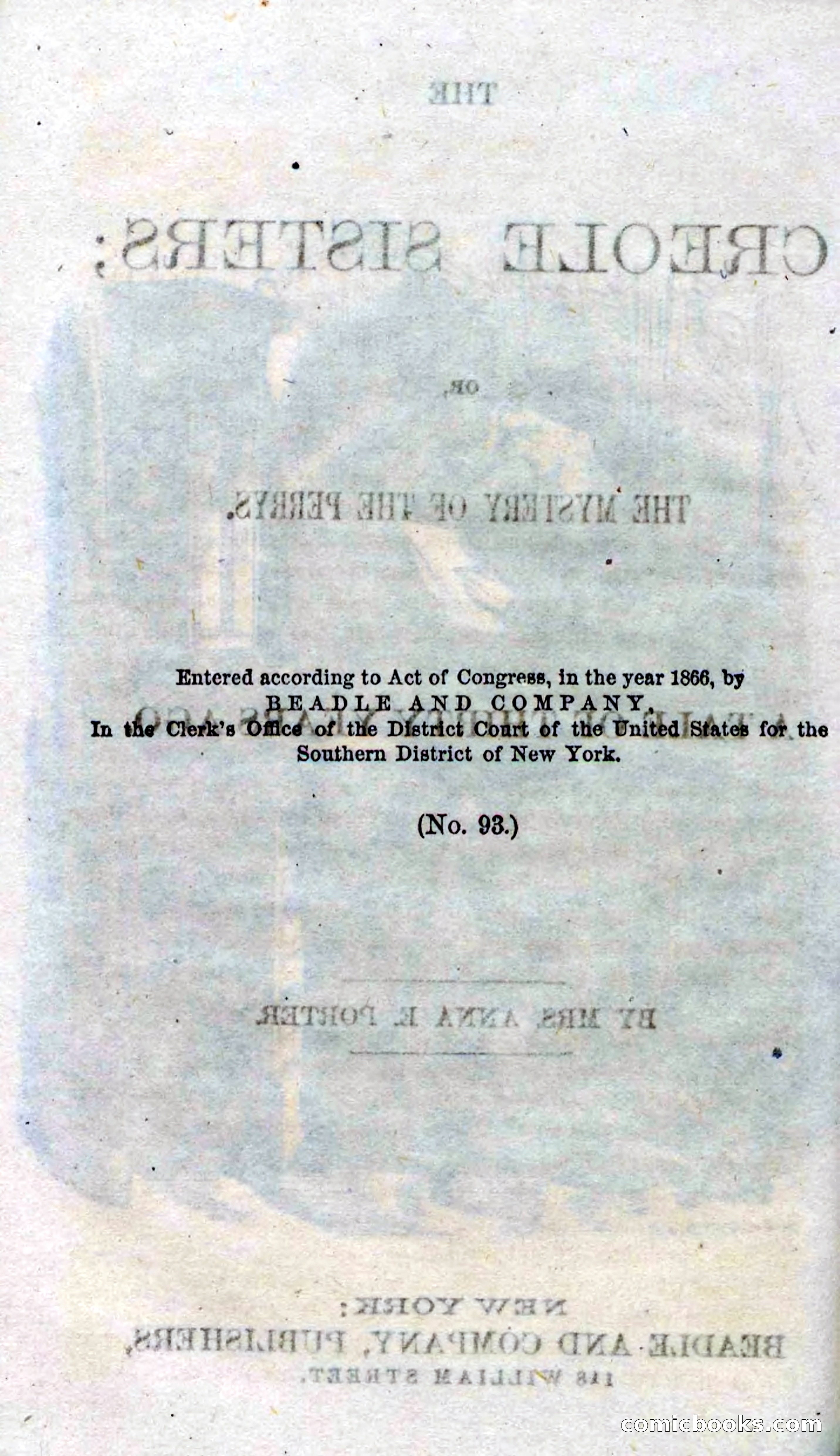 Beadle's Dime Novels No. 93: The Creole Sisters — page 6 of 100
