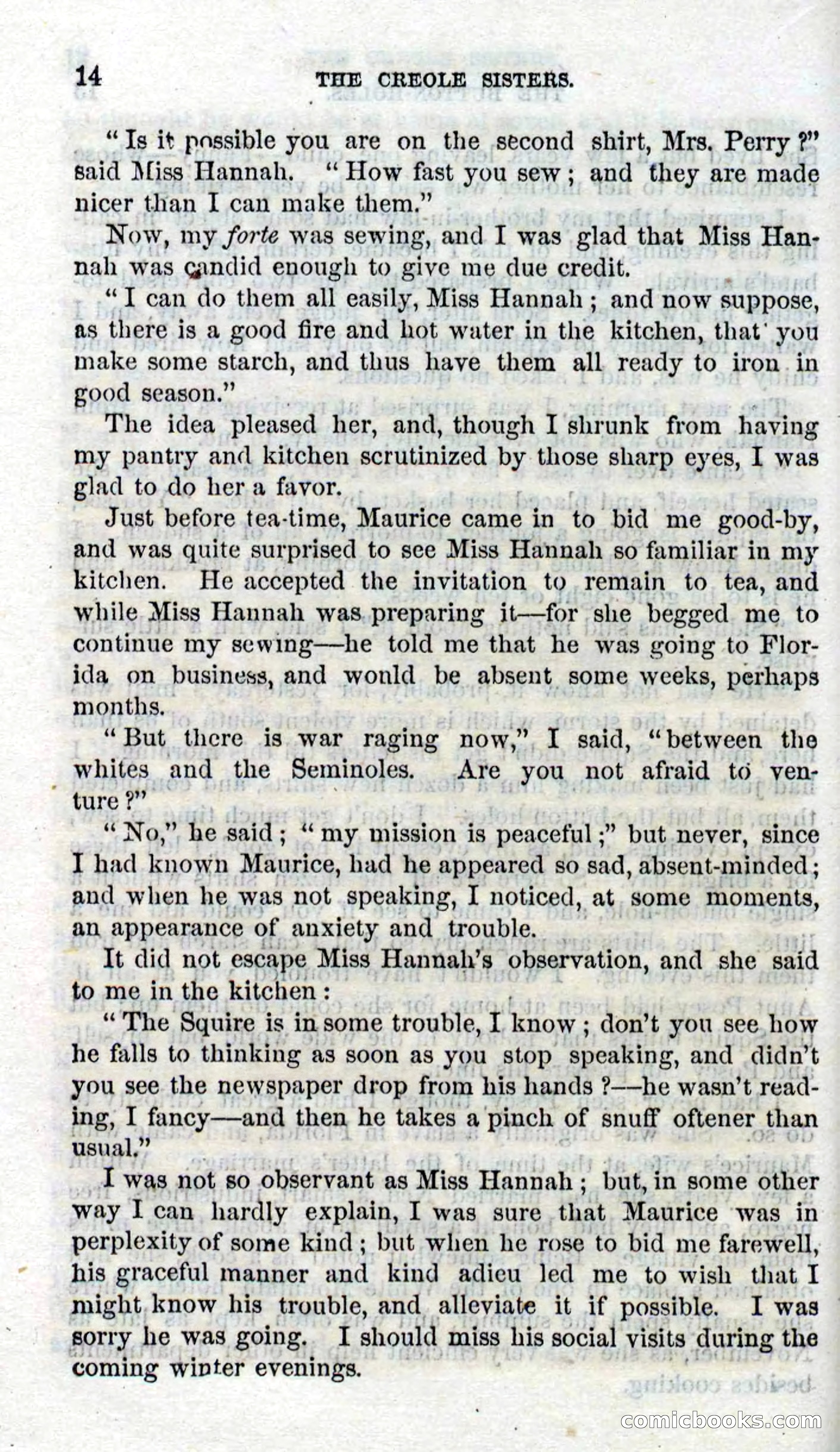 Beadle's Dime Novels No. 93: The Creole Sisters — page 12 of 100