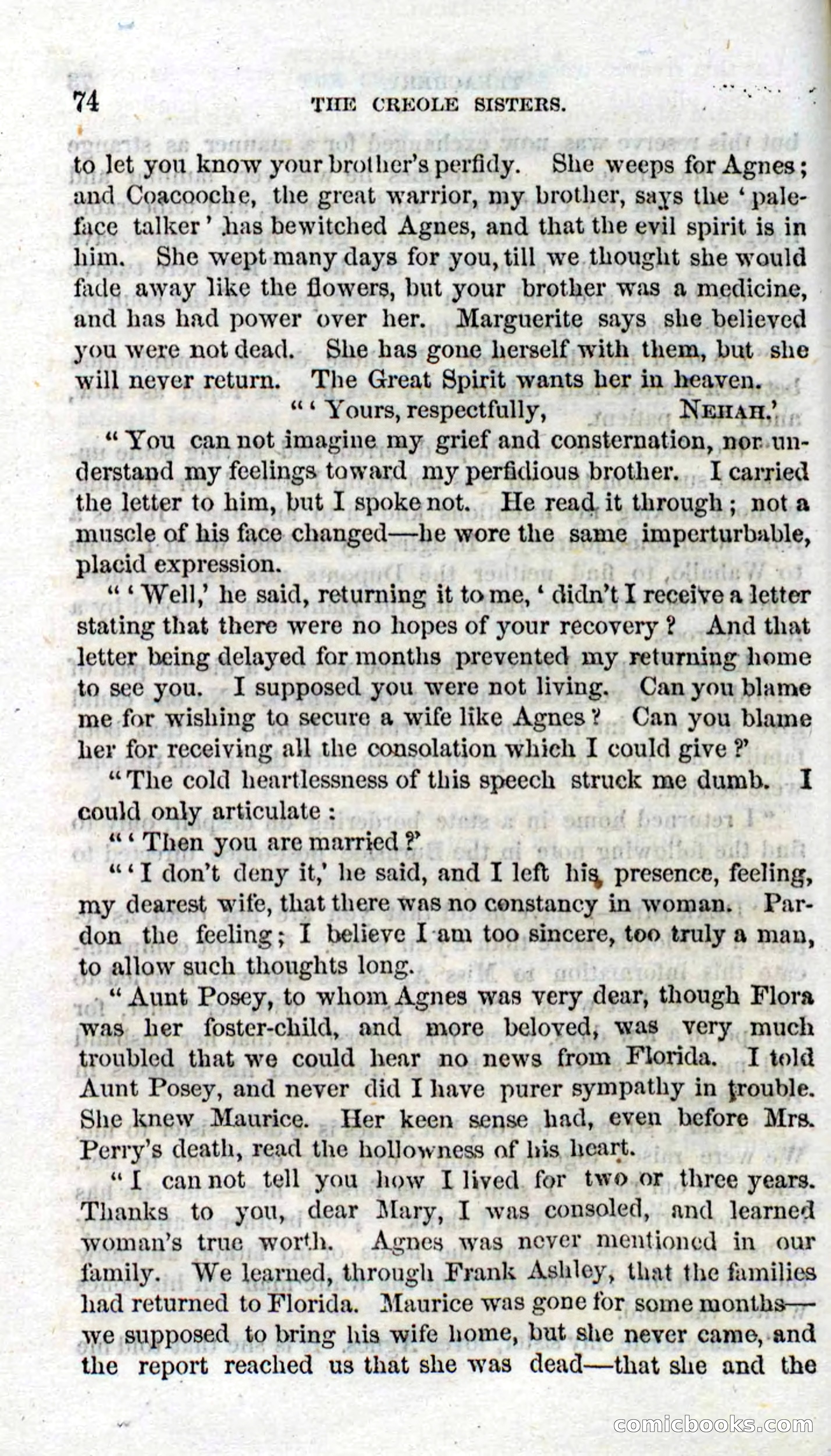 Beadle's Dime Novels No. 93: The Creole Sisters — page 72 of 100
