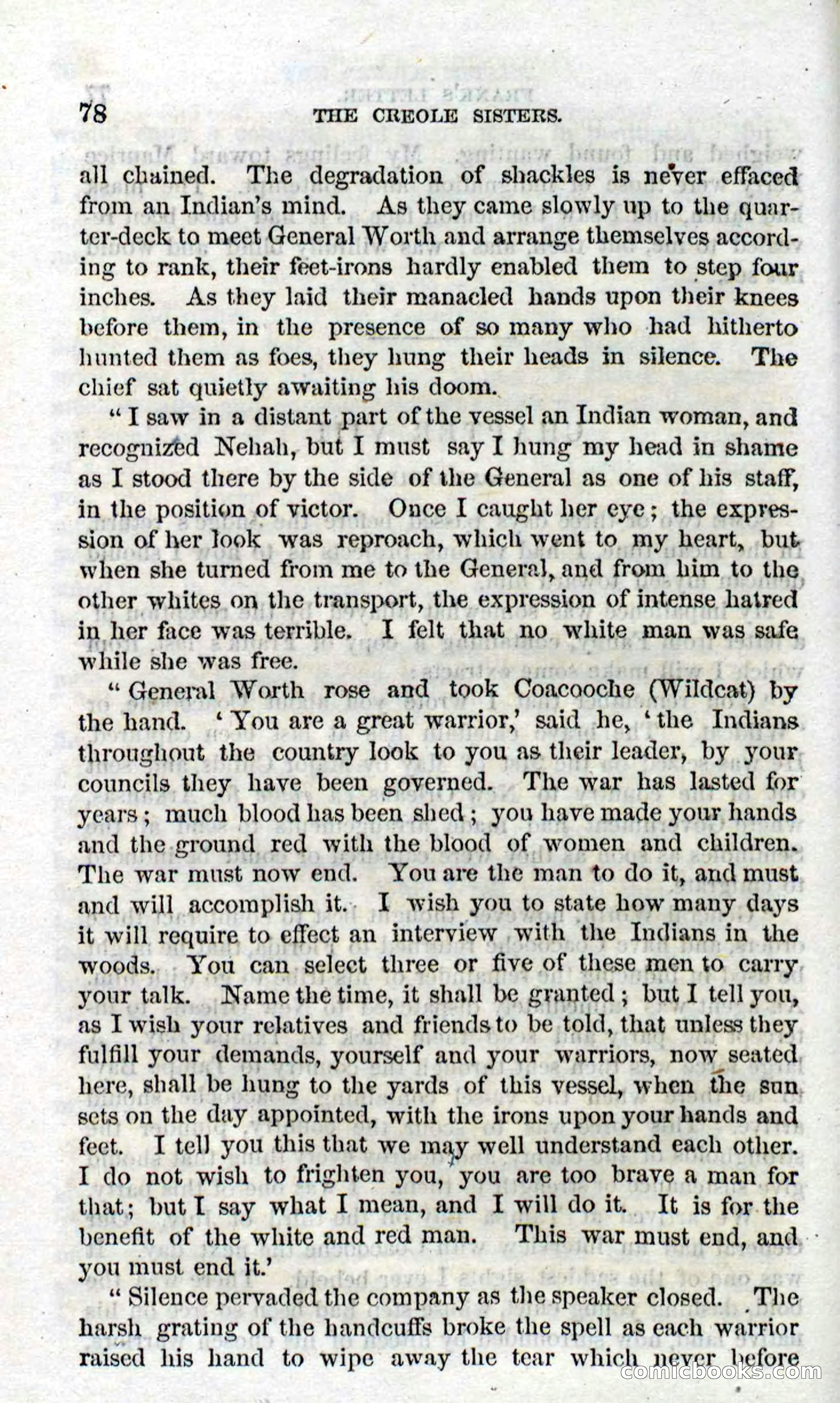 Beadle's Dime Novels No. 93: The Creole Sisters — page 76 of 100