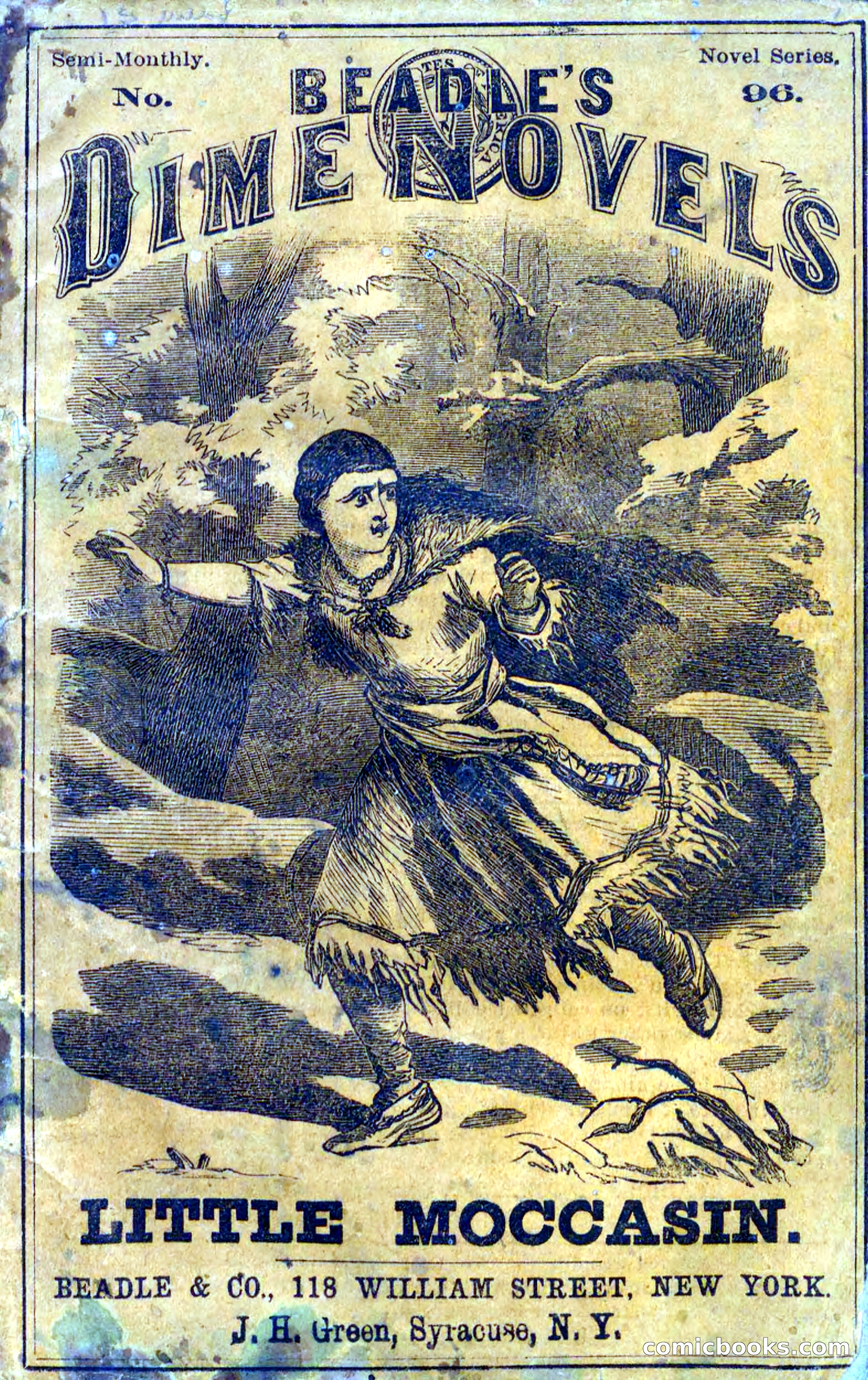 Beadle's Dime Novels No. 96: Little Moccasin — page 1 of 97