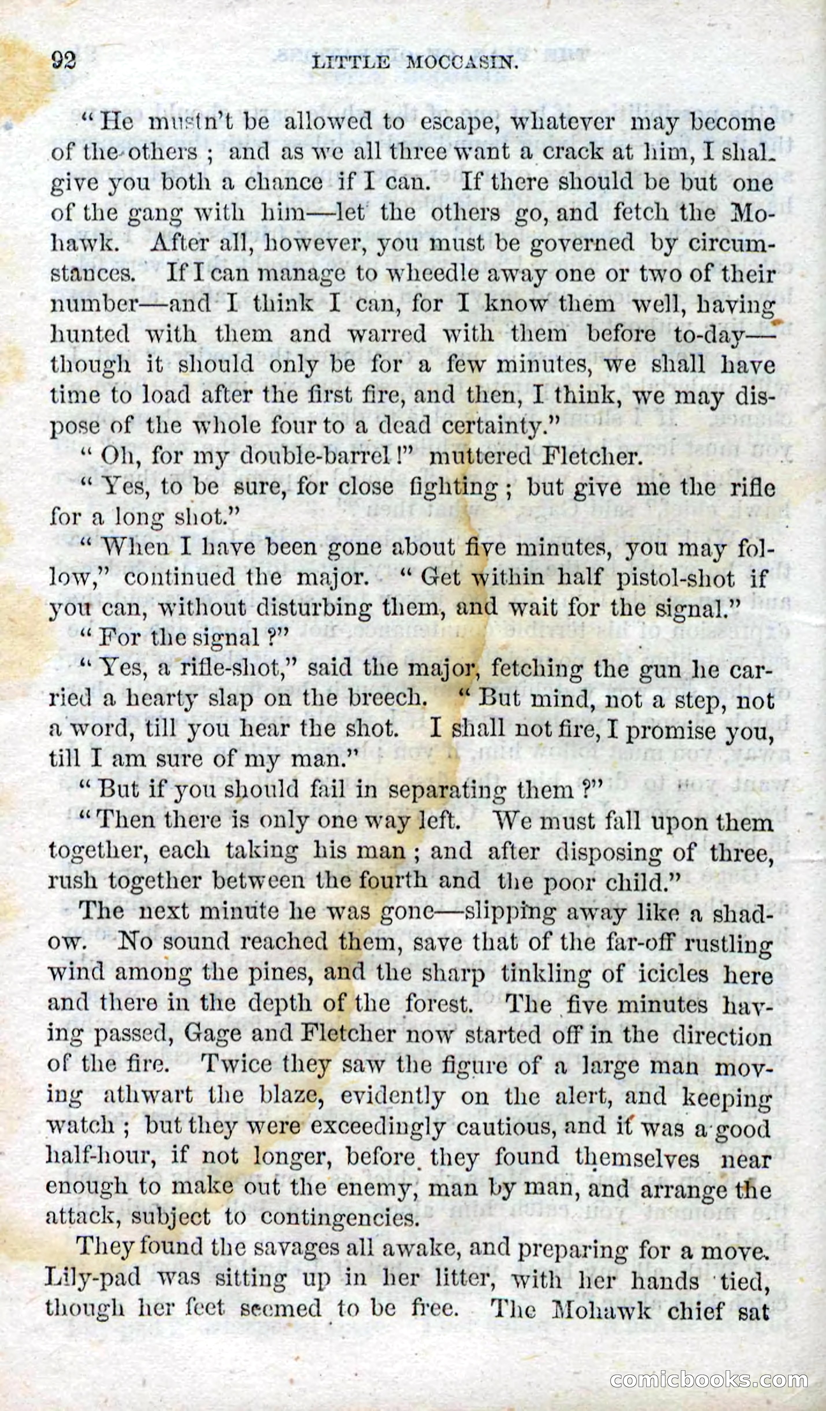 Beadle's Dime Novels No. 96: Little Moccasin — page 90 of 97