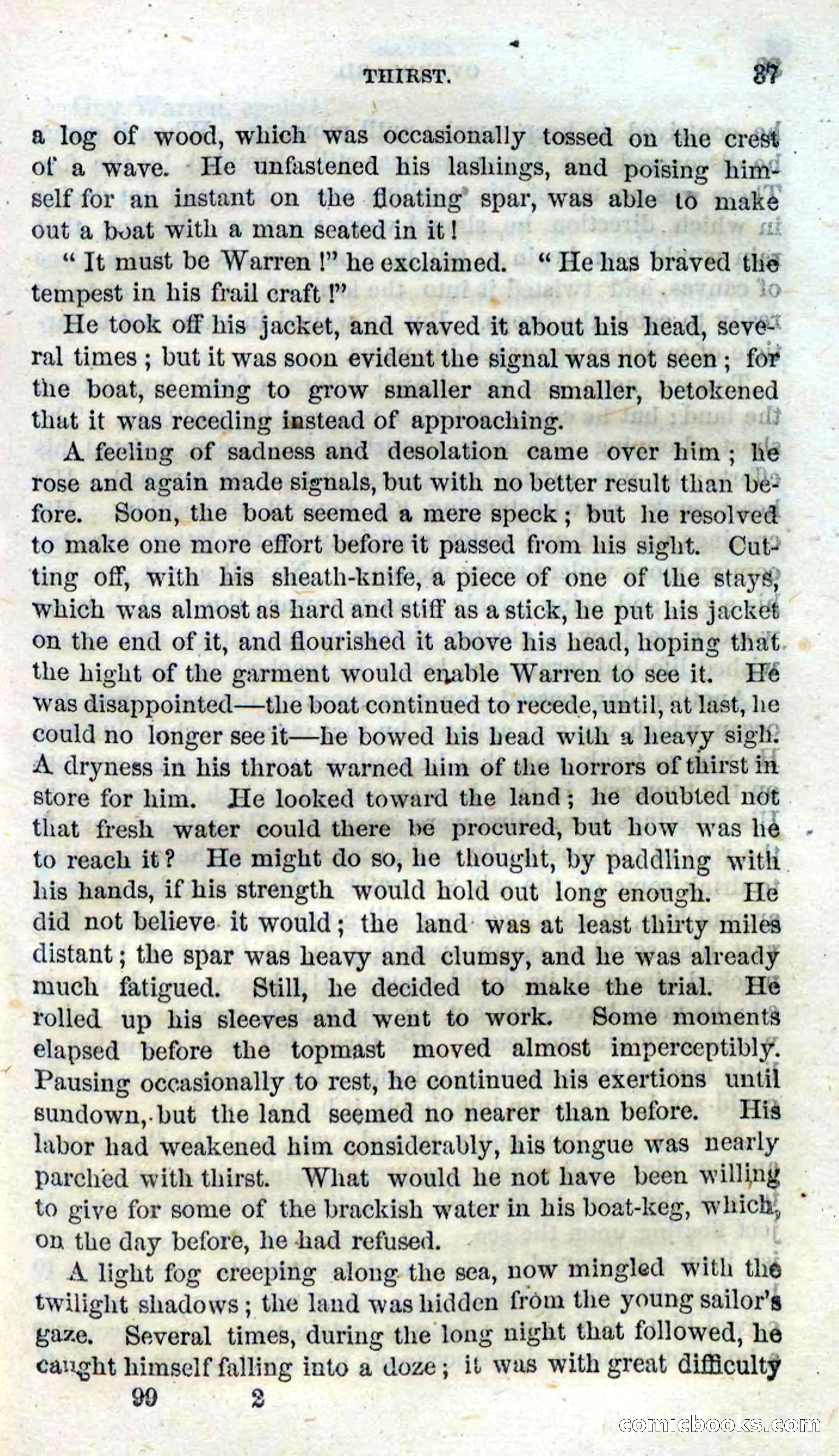 Beadle's Dime Novels No. 99: Overboard — page 35 of 100