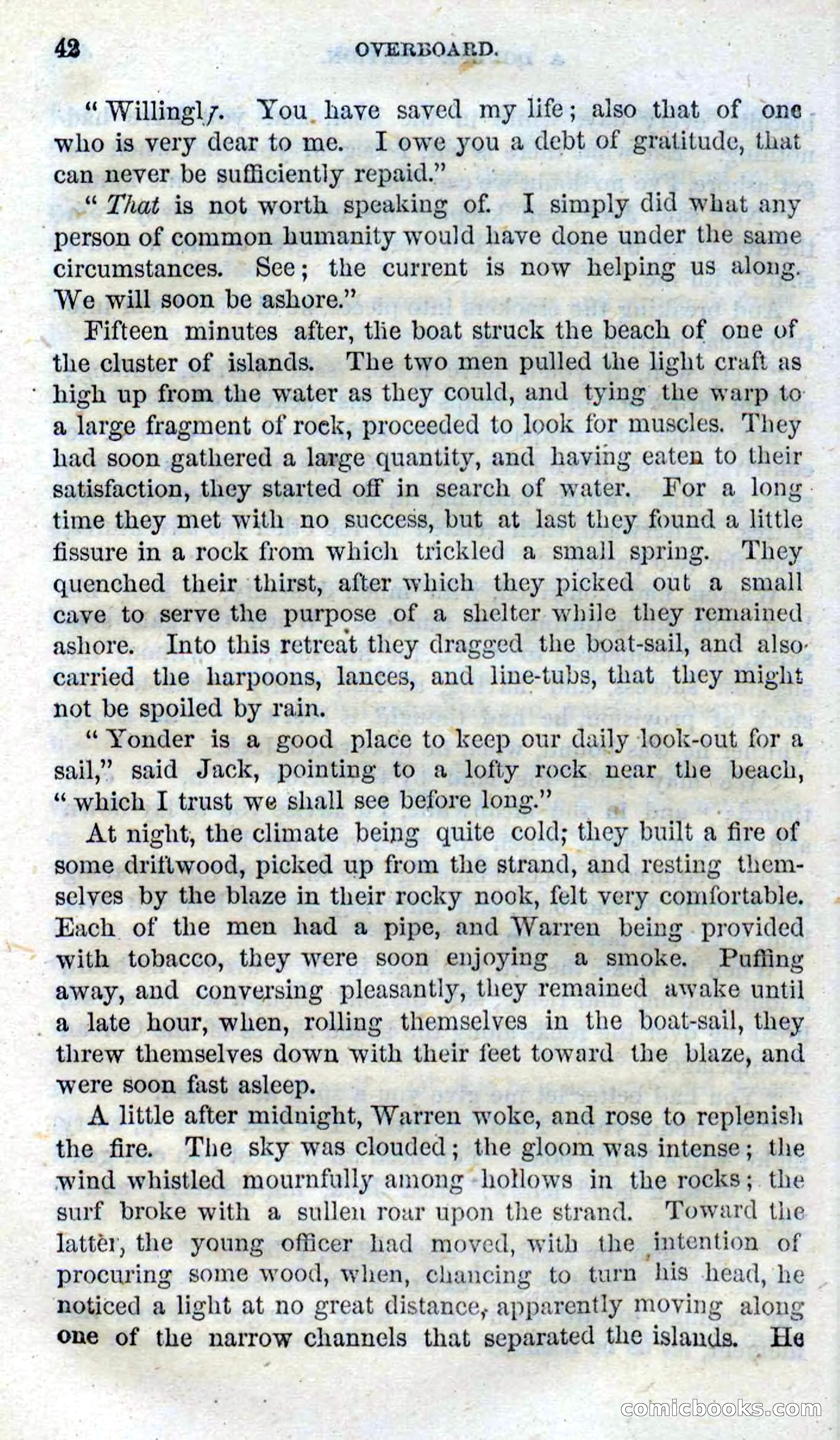 Beadle's Dime Novels No. 99: Overboard — page 40 of 100