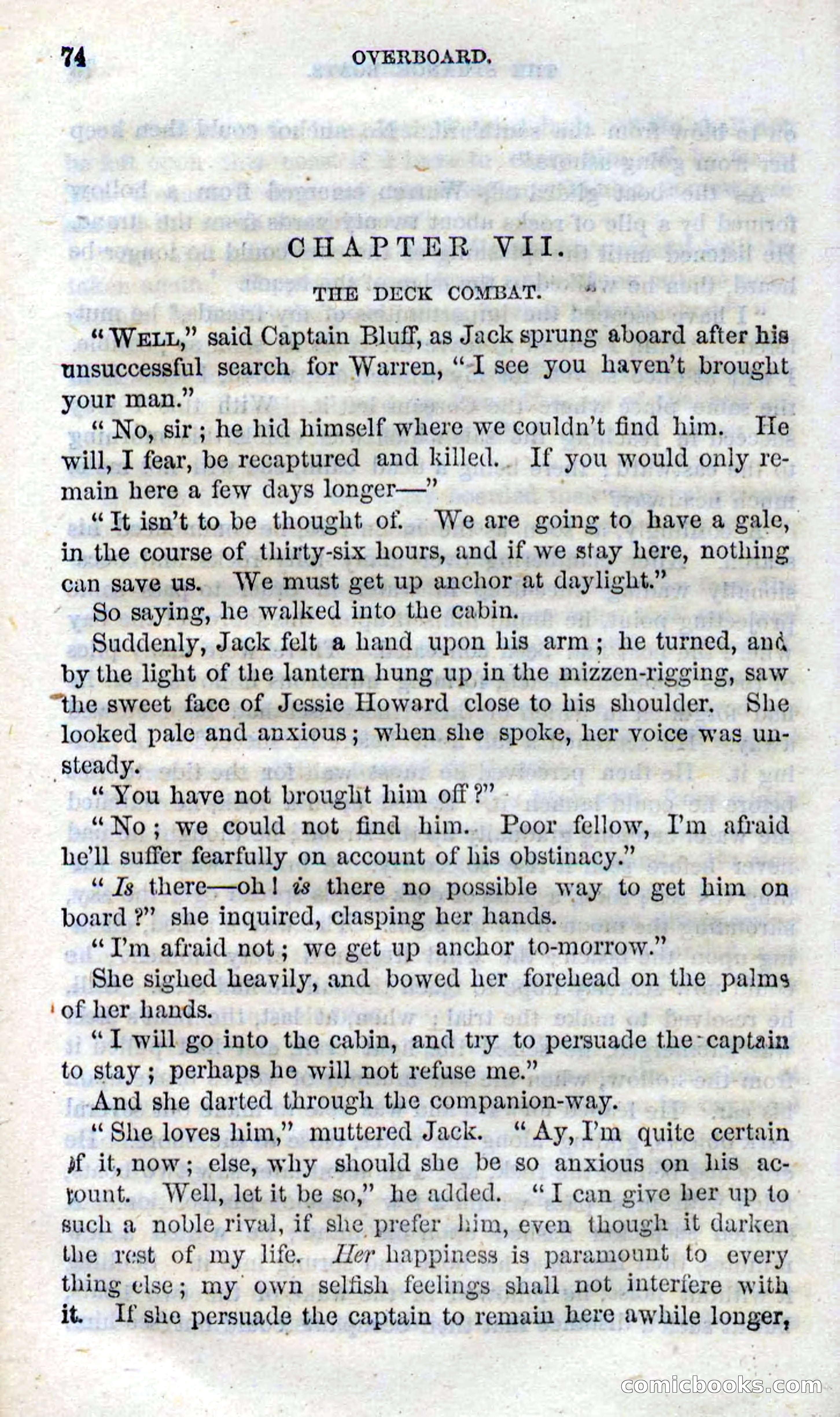 Beadle's Dime Novels No. 99: Overboard — page 72 of 100