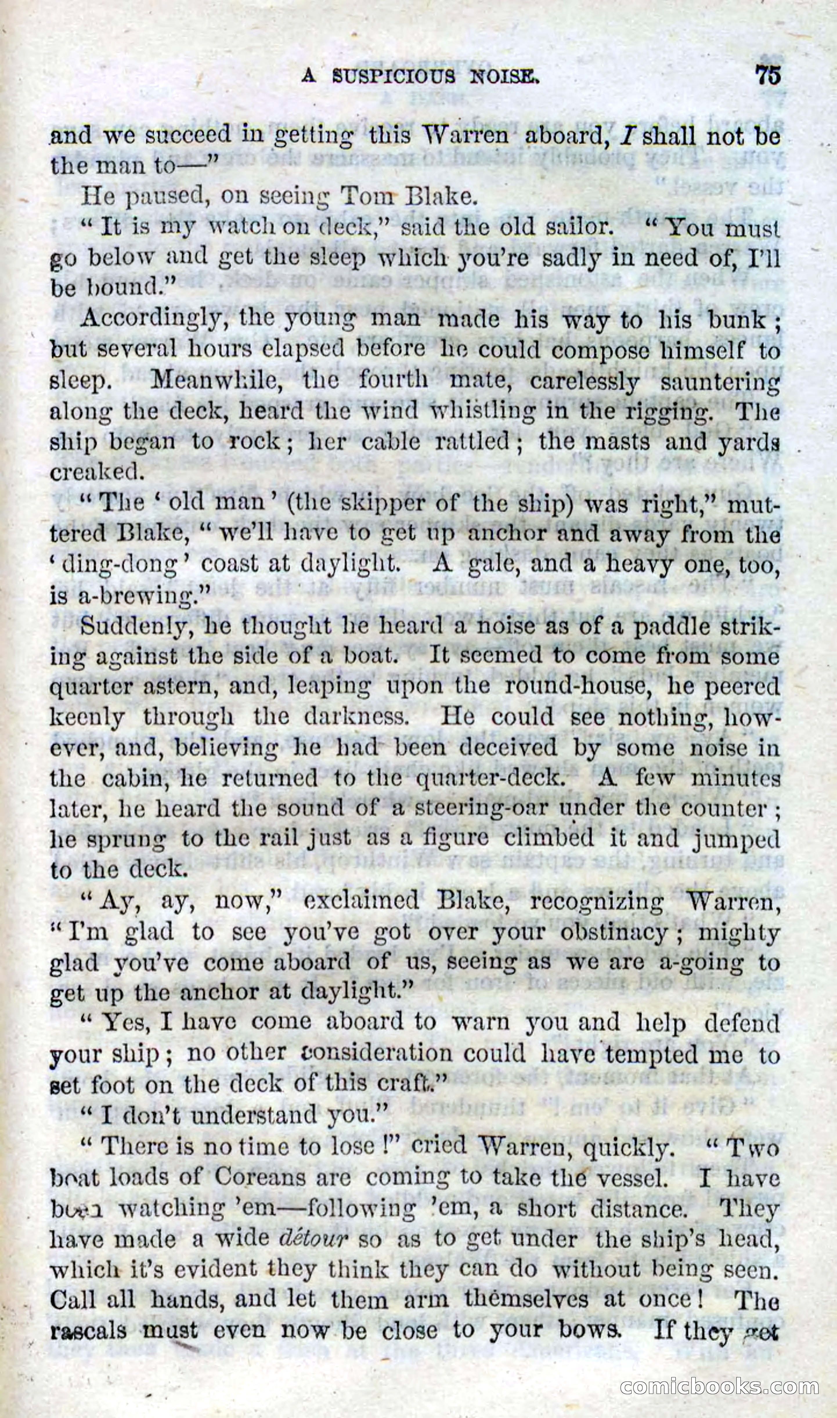 Beadle's Dime Novels No. 99: Overboard — page 73 of 100