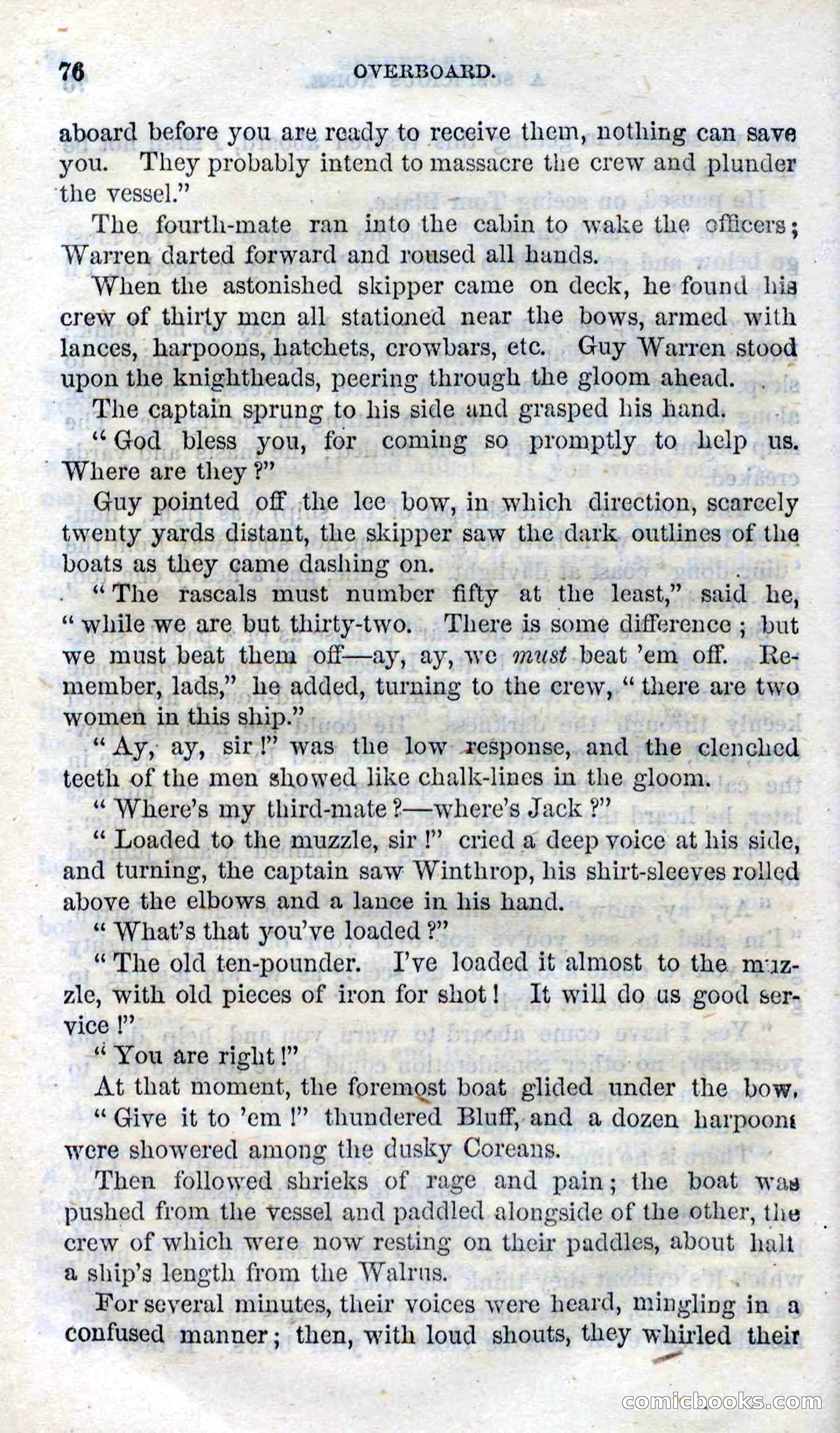 Beadle's Dime Novels No. 99: Overboard — page 74 of 100