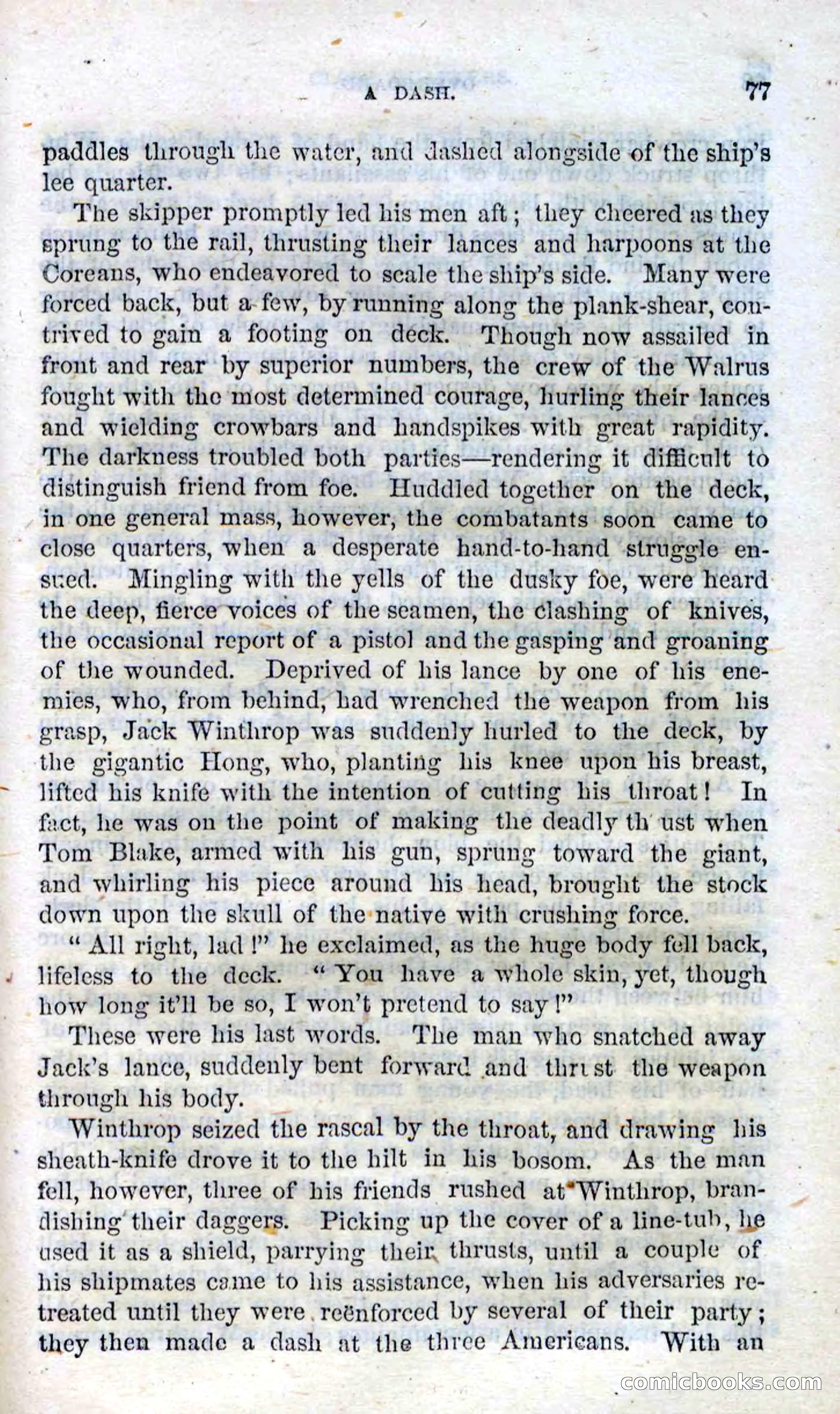 Beadle's Dime Novels No. 99: Overboard — page 75 of 100