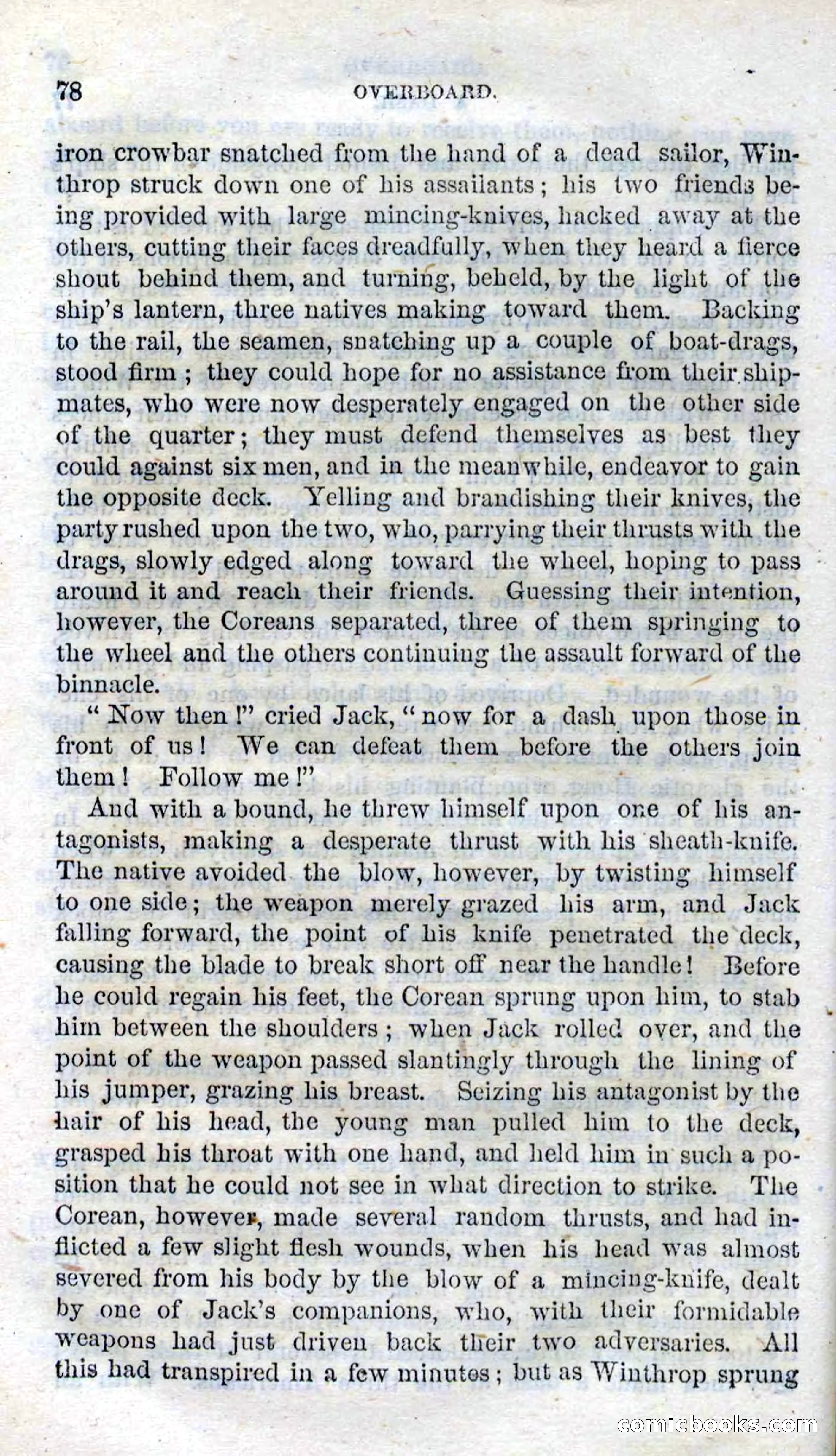 Beadle's Dime Novels No. 99: Overboard — page 76 of 100