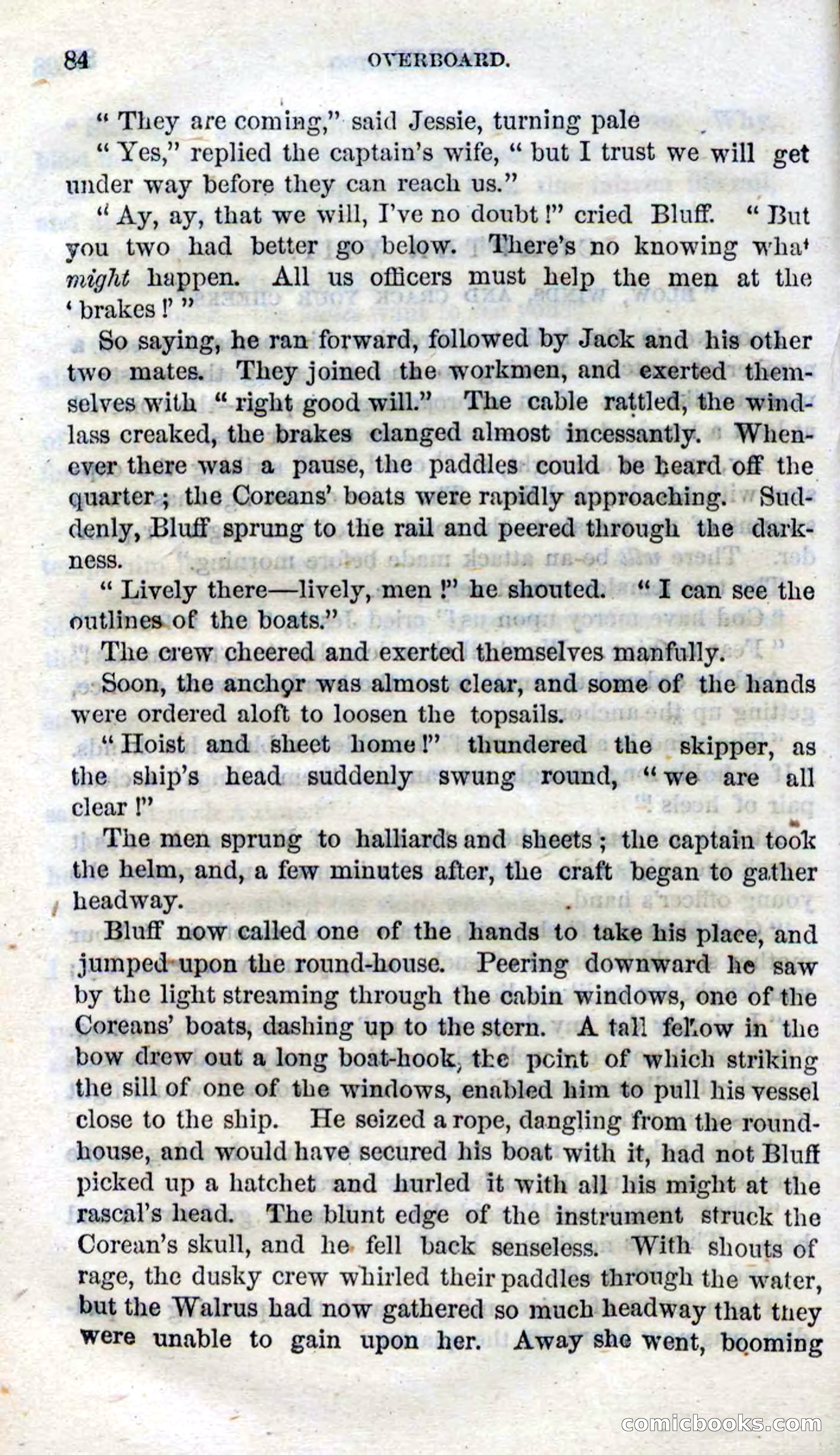 Beadle's Dime Novels No. 99: Overboard — page 82 of 100