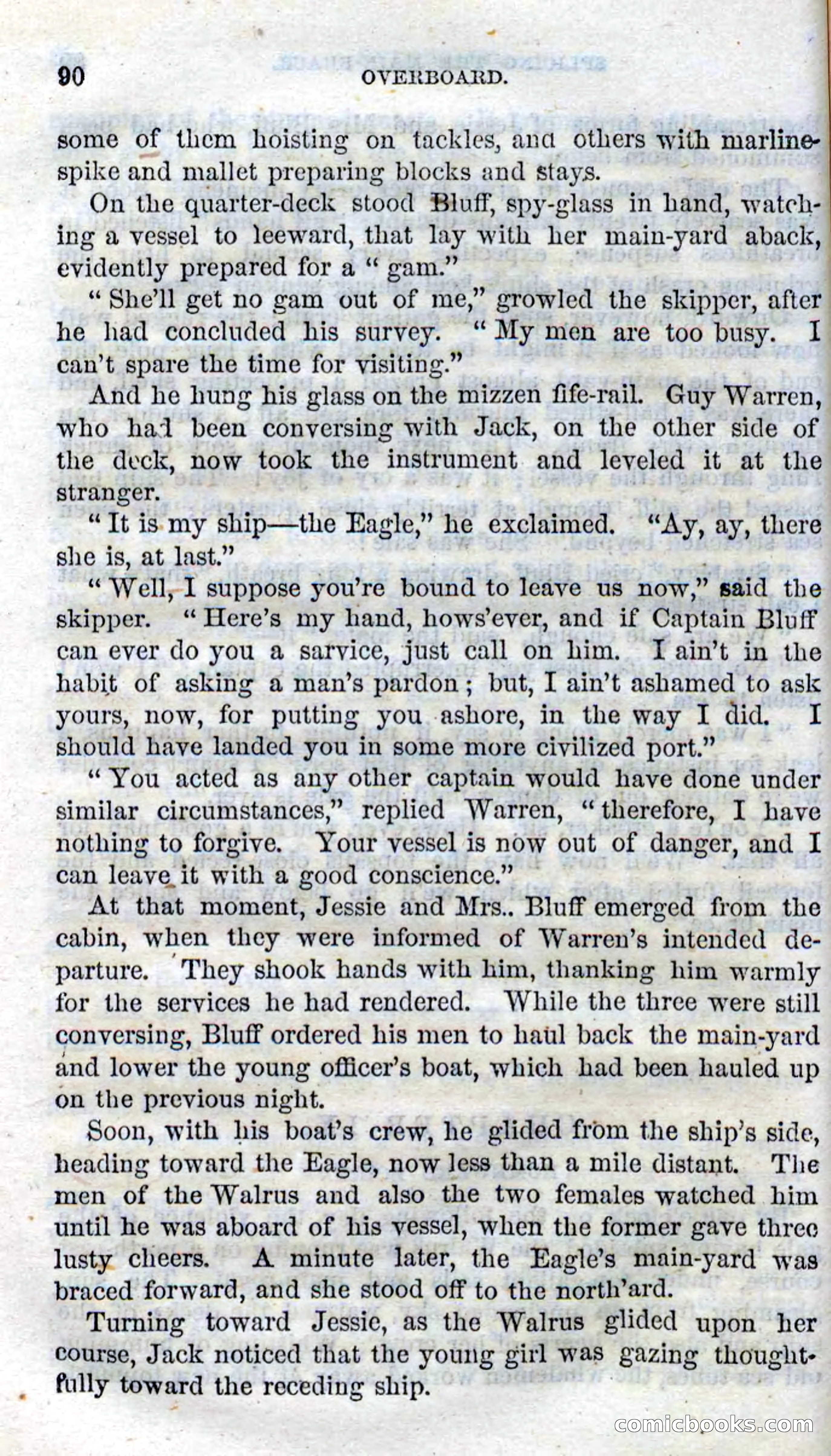 Beadle's Dime Novels No. 99: Overboard — page 88 of 100