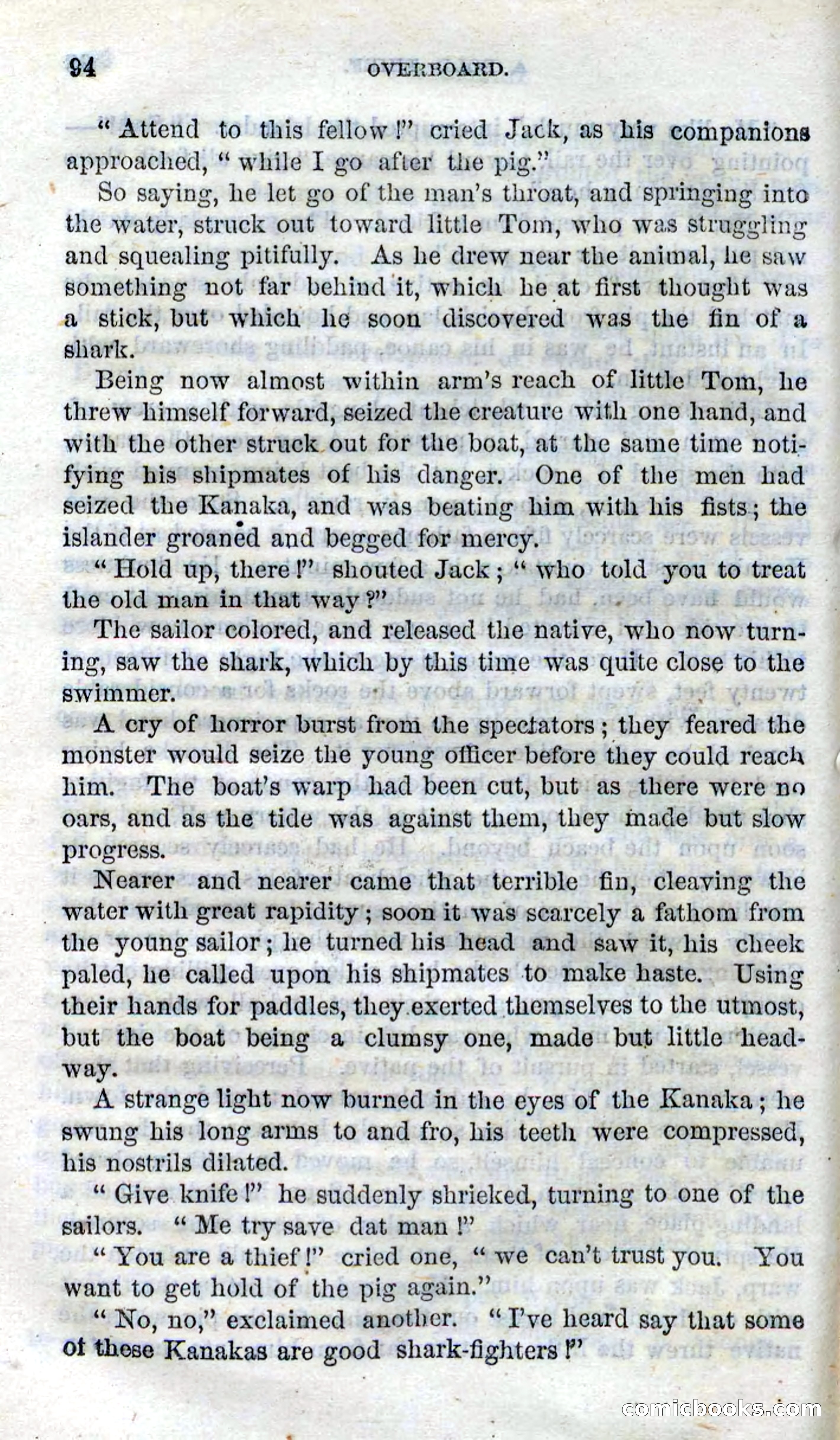 Beadle's Dime Novels No. 99: Overboard — page 92 of 100