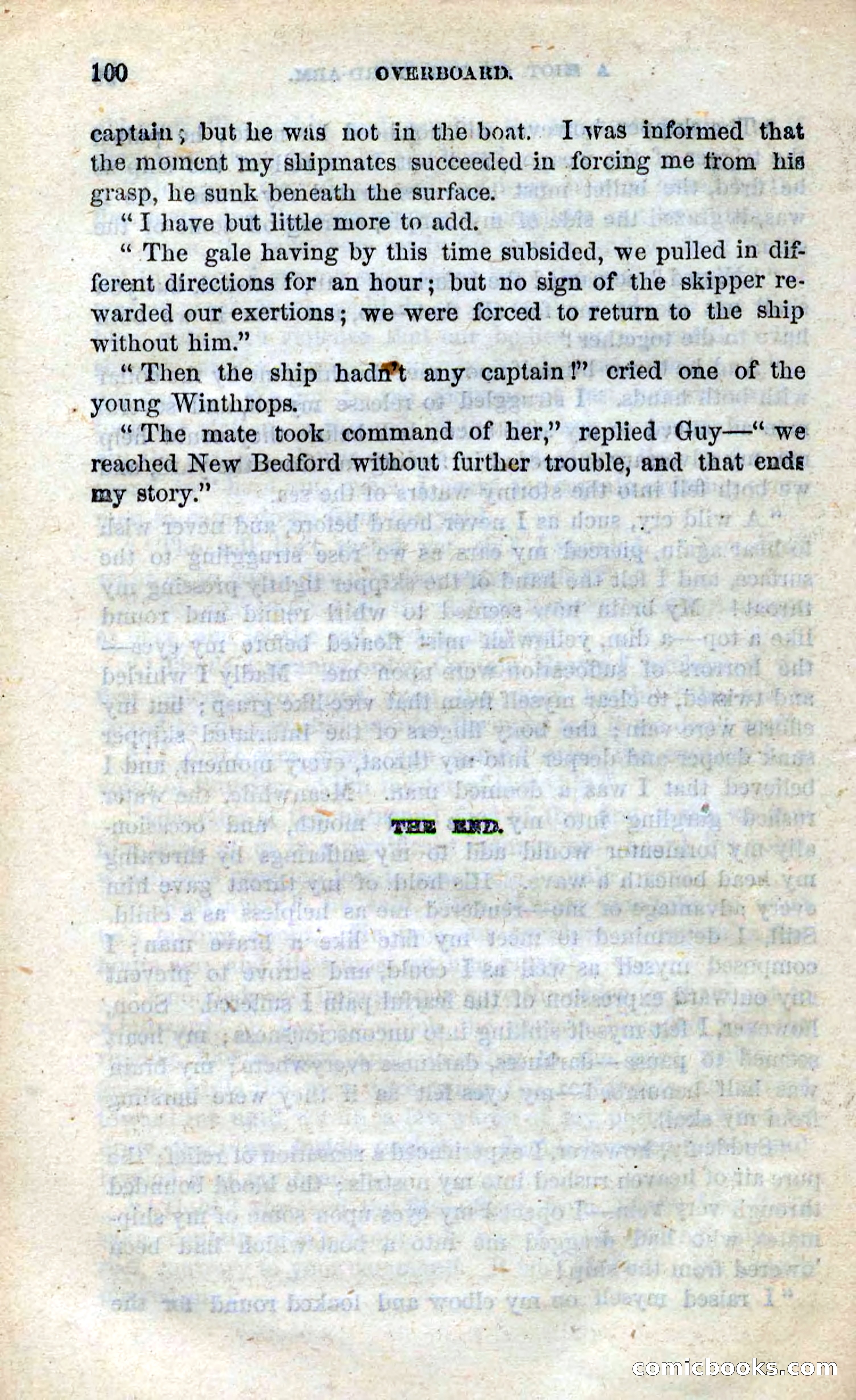 Beadle's Dime Novels No. 99: Overboard — page 98 of 100