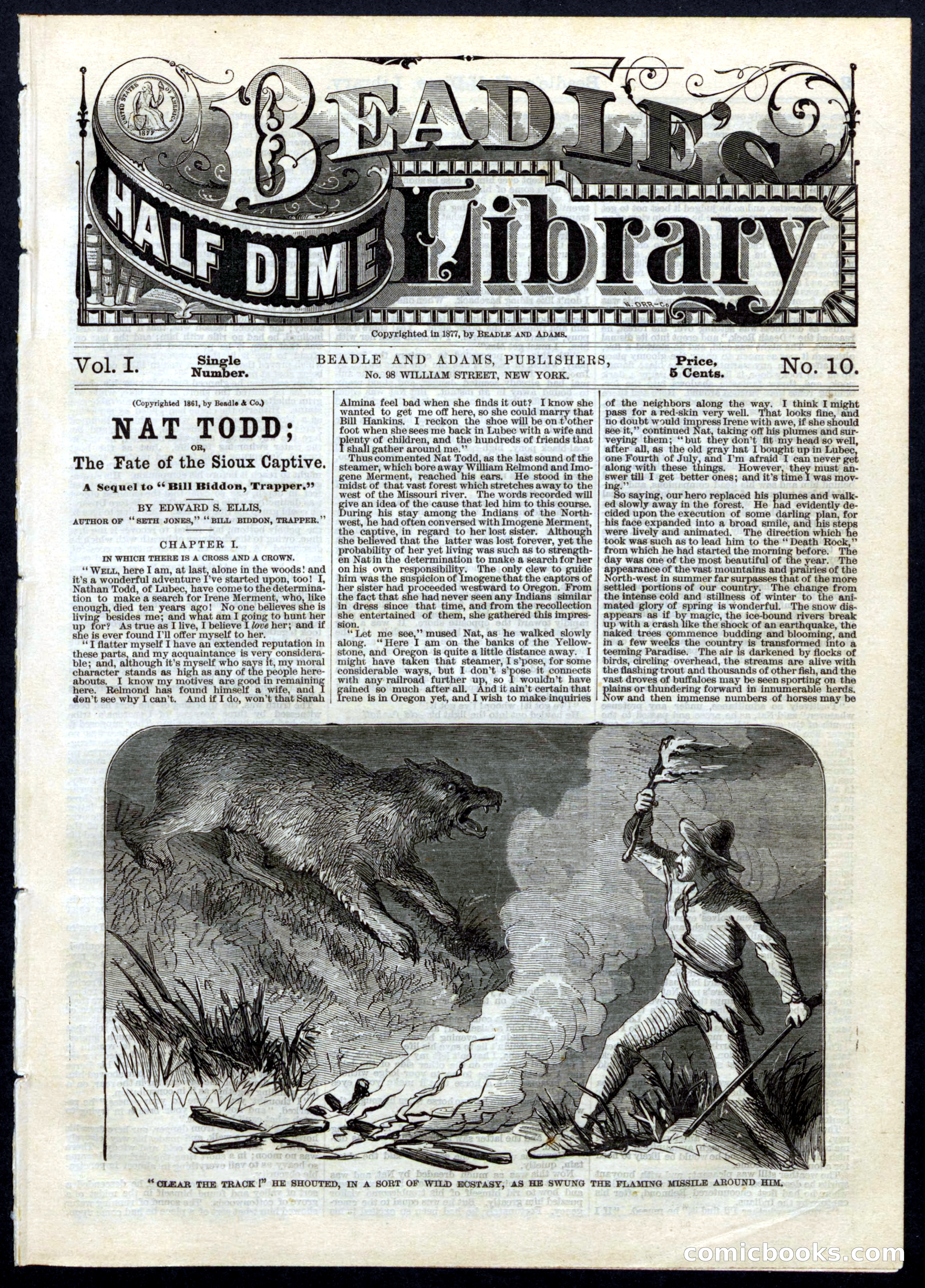 Beadle's Half Dime Library, No. 10