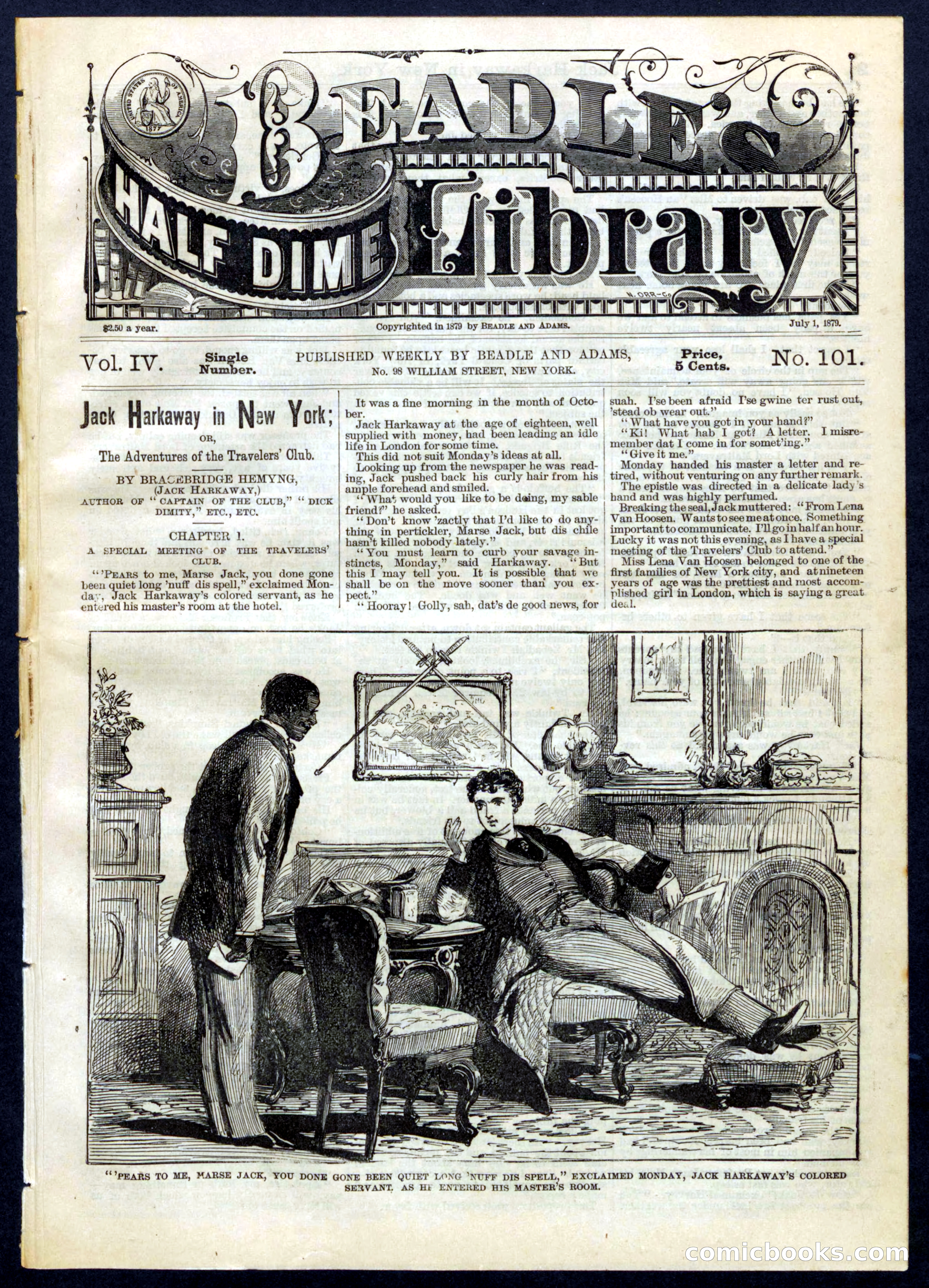 Beadle's Half Dime Library No. 101