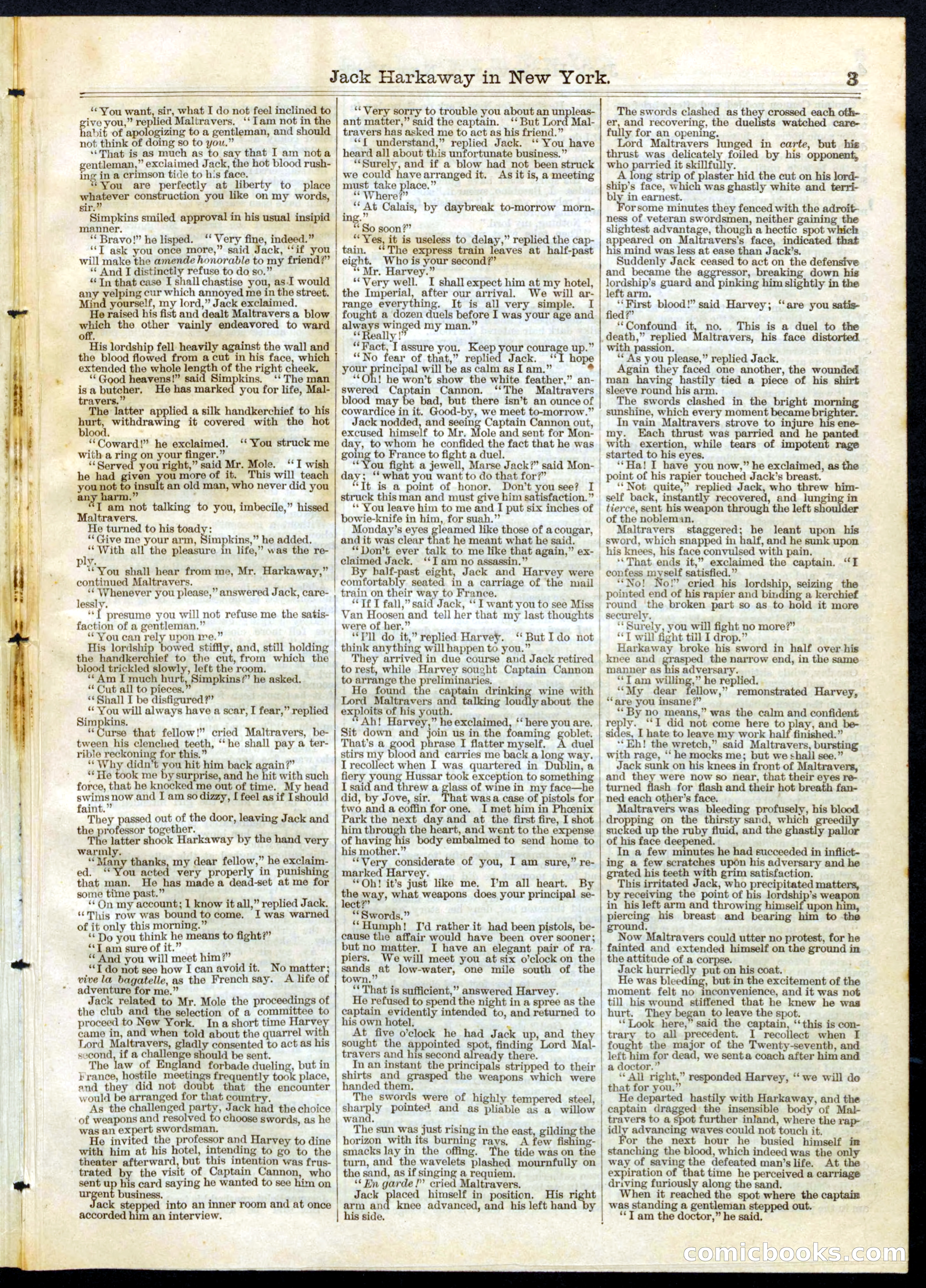 Beadle's Half Dime Library No. 101 — page 3 of 16