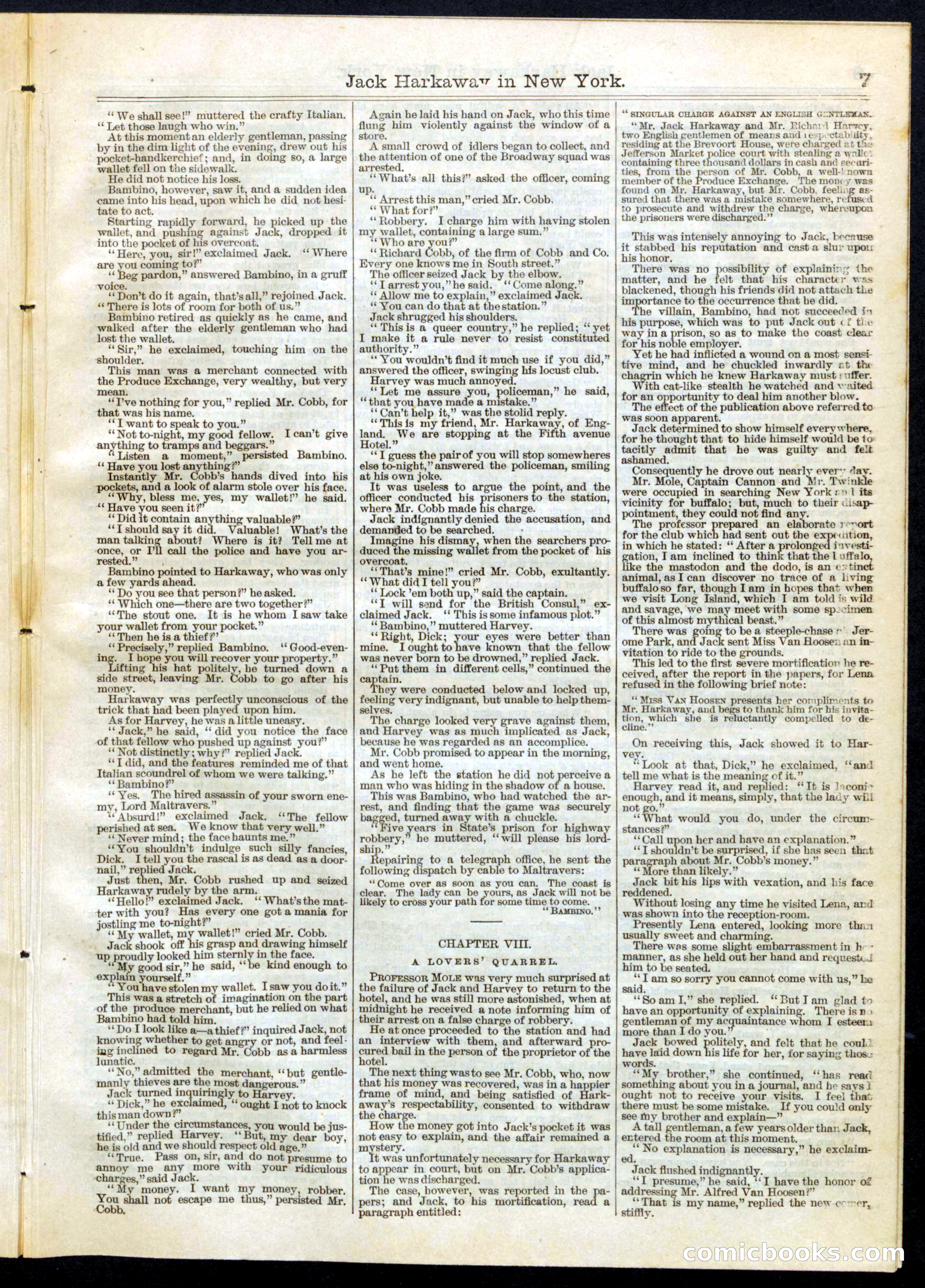 Beadle's Half Dime Library No. 101 — page 7 of 16