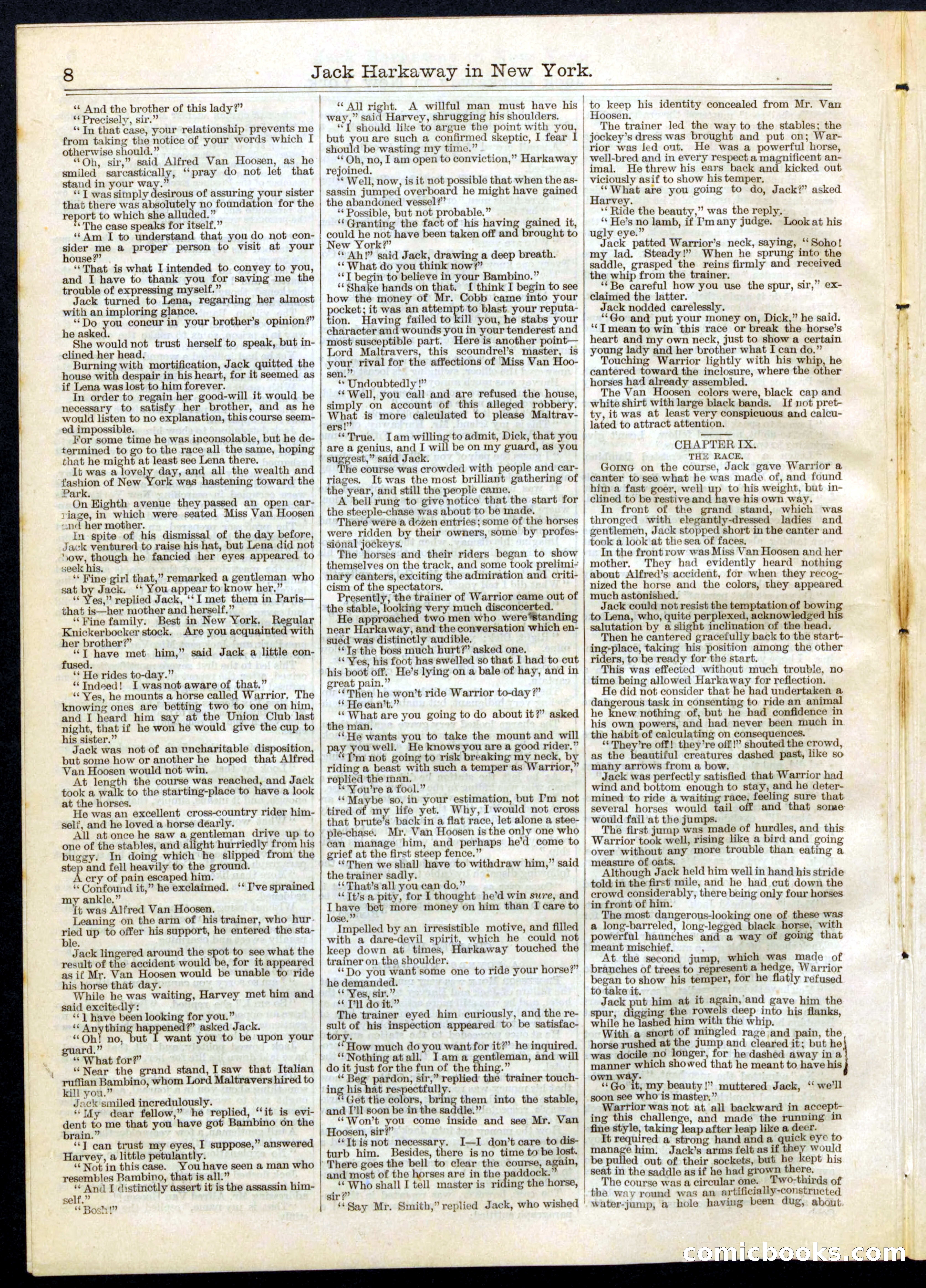 Beadle's Half Dime Library No. 101 — page 8 of 16