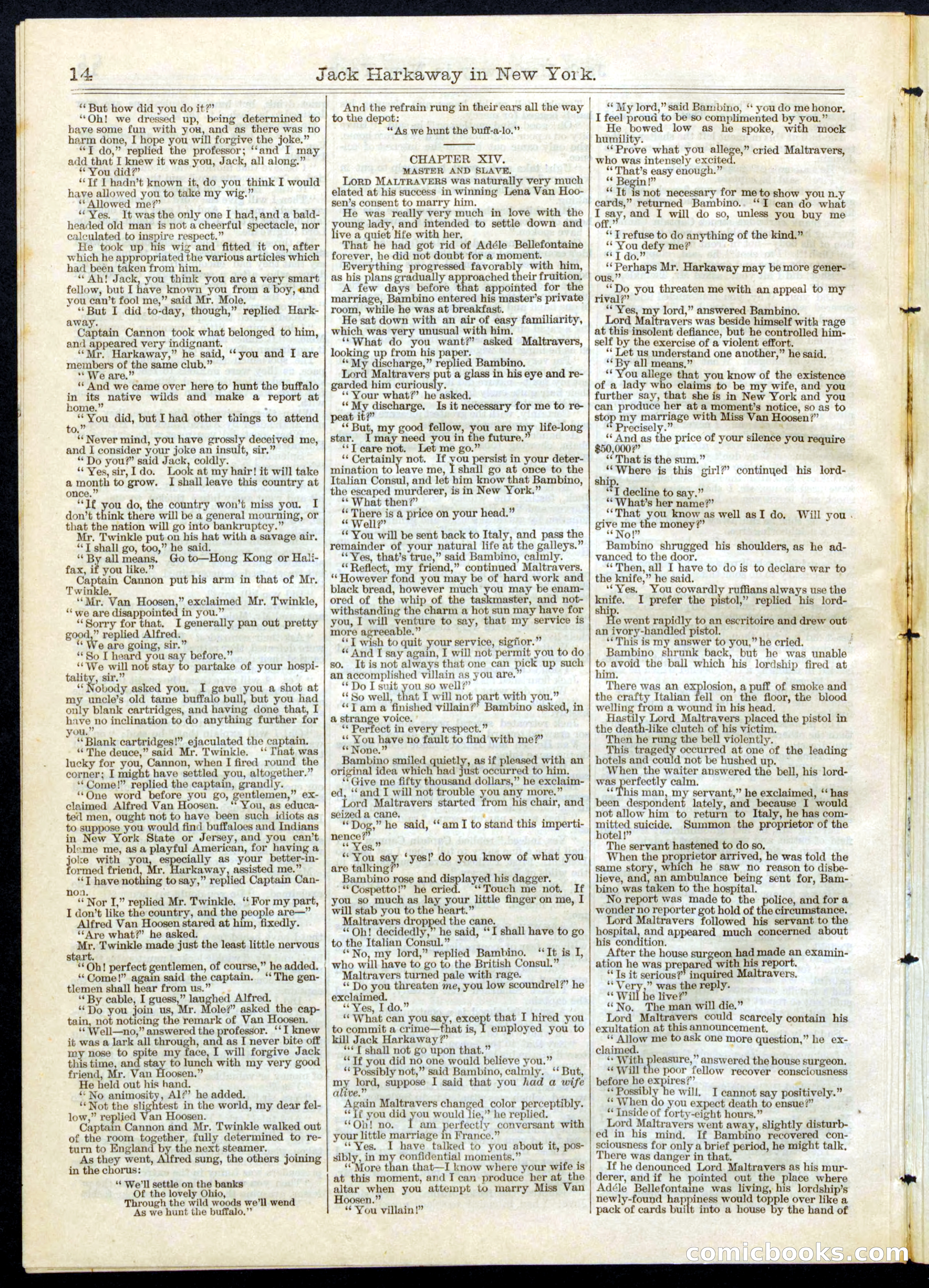 Beadle's Half Dime Library No. 101 — page 14 of 16