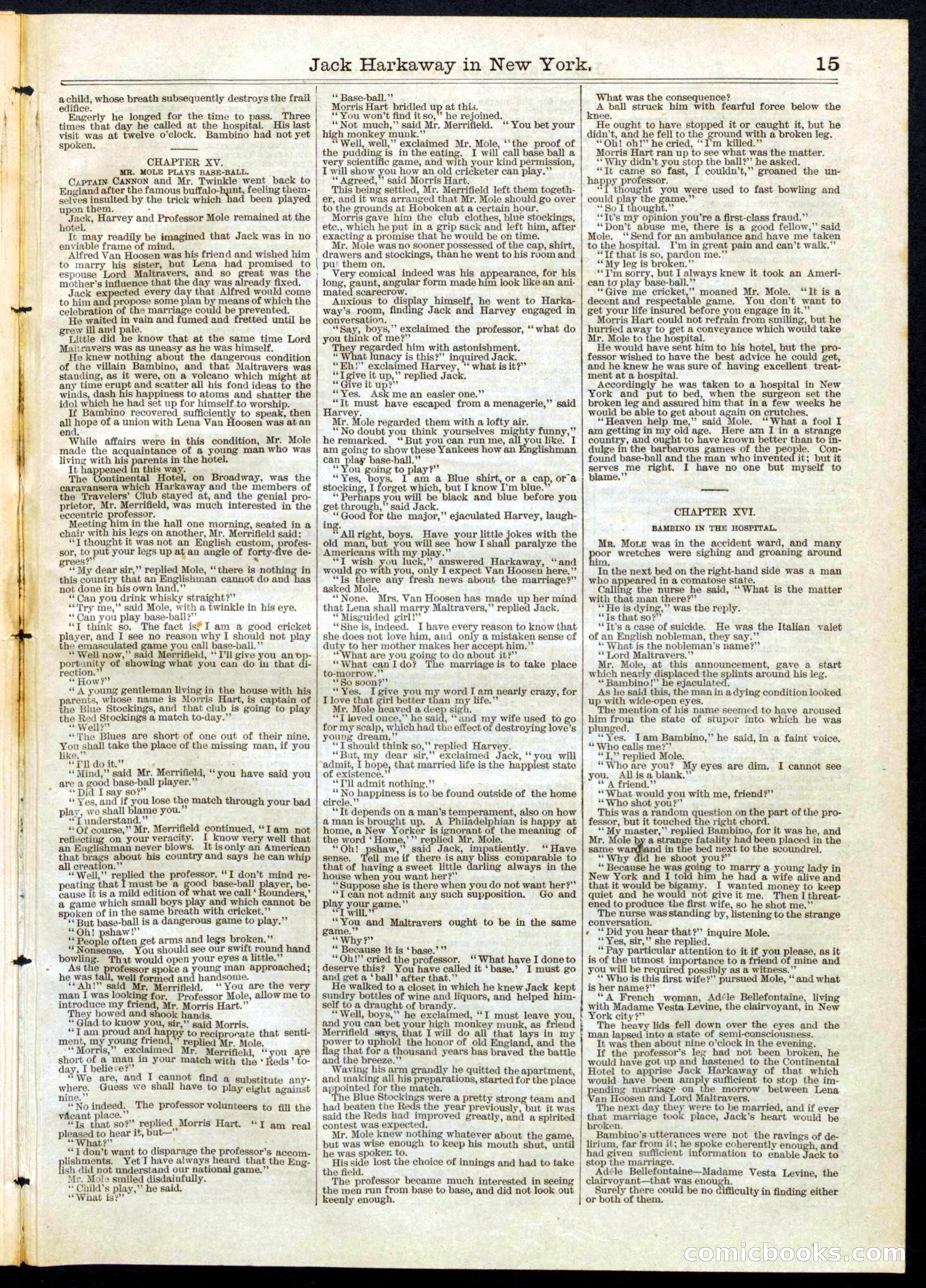 Beadle's Half Dime Library No. 101 — page 15 of 16