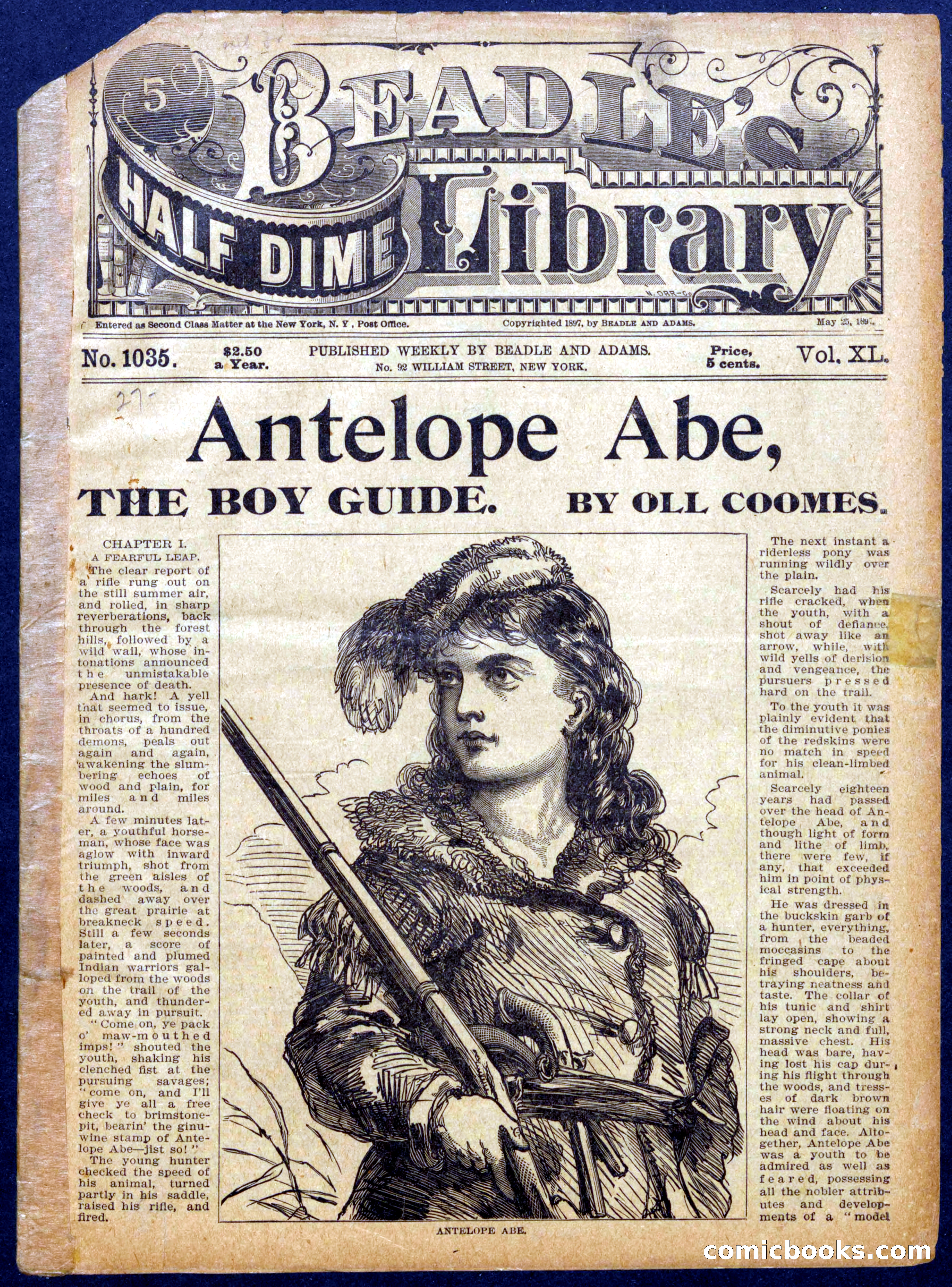 Beadle's Half Dime Library No. 1035