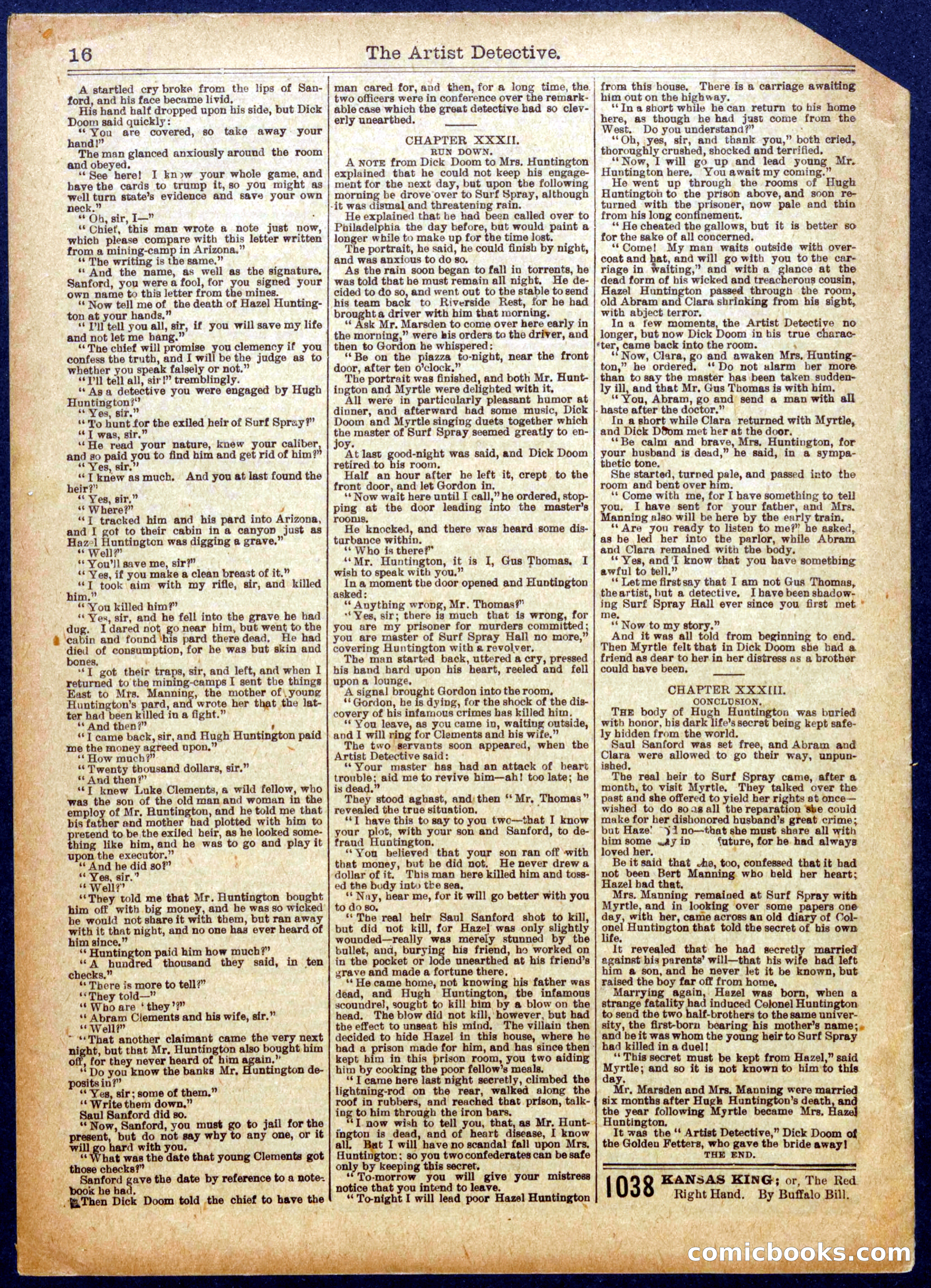 The Half Dime Library No. 1037 — page 16 of 16