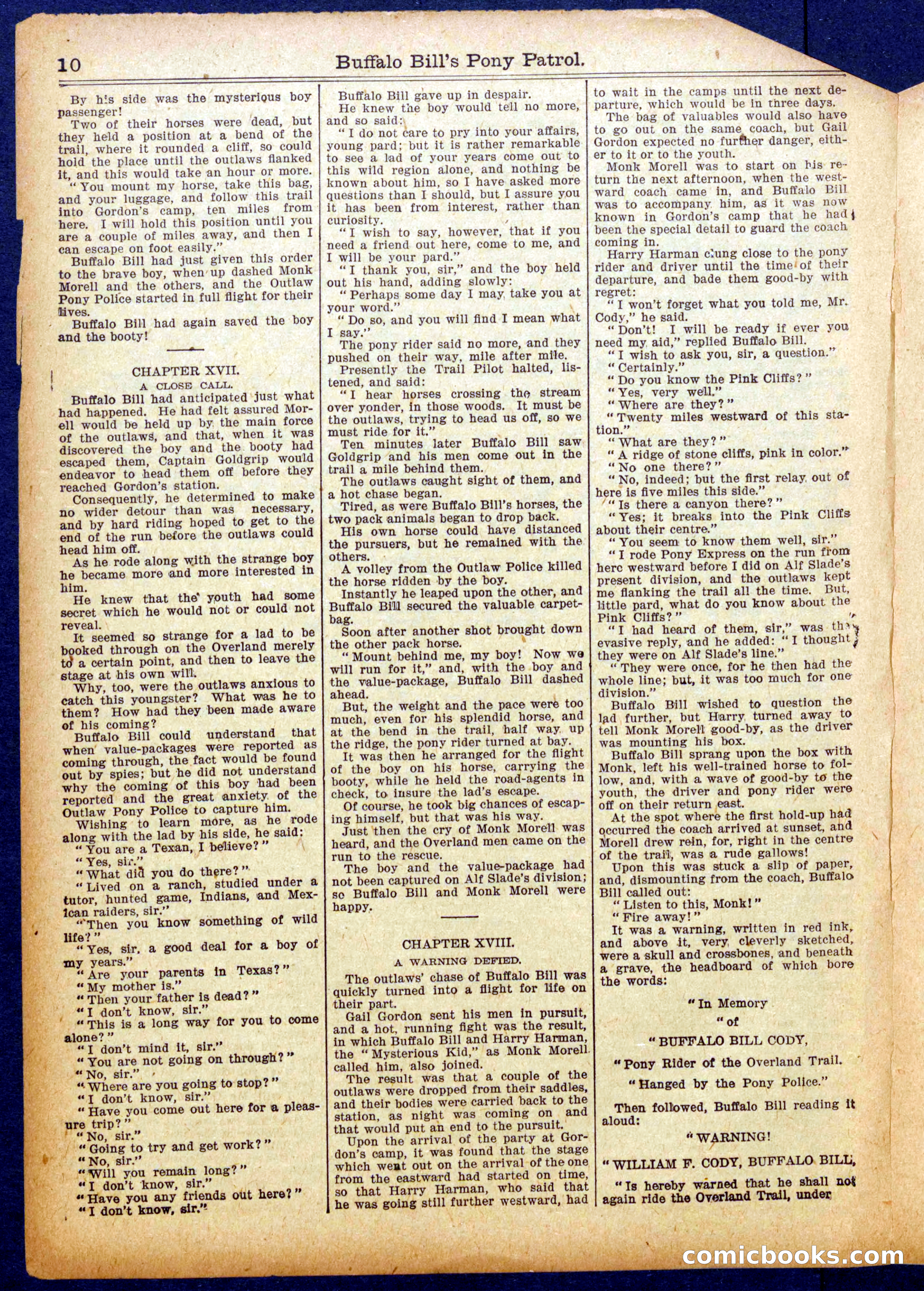 Buffalo Bill's Pony Patrol — page 10 of 16