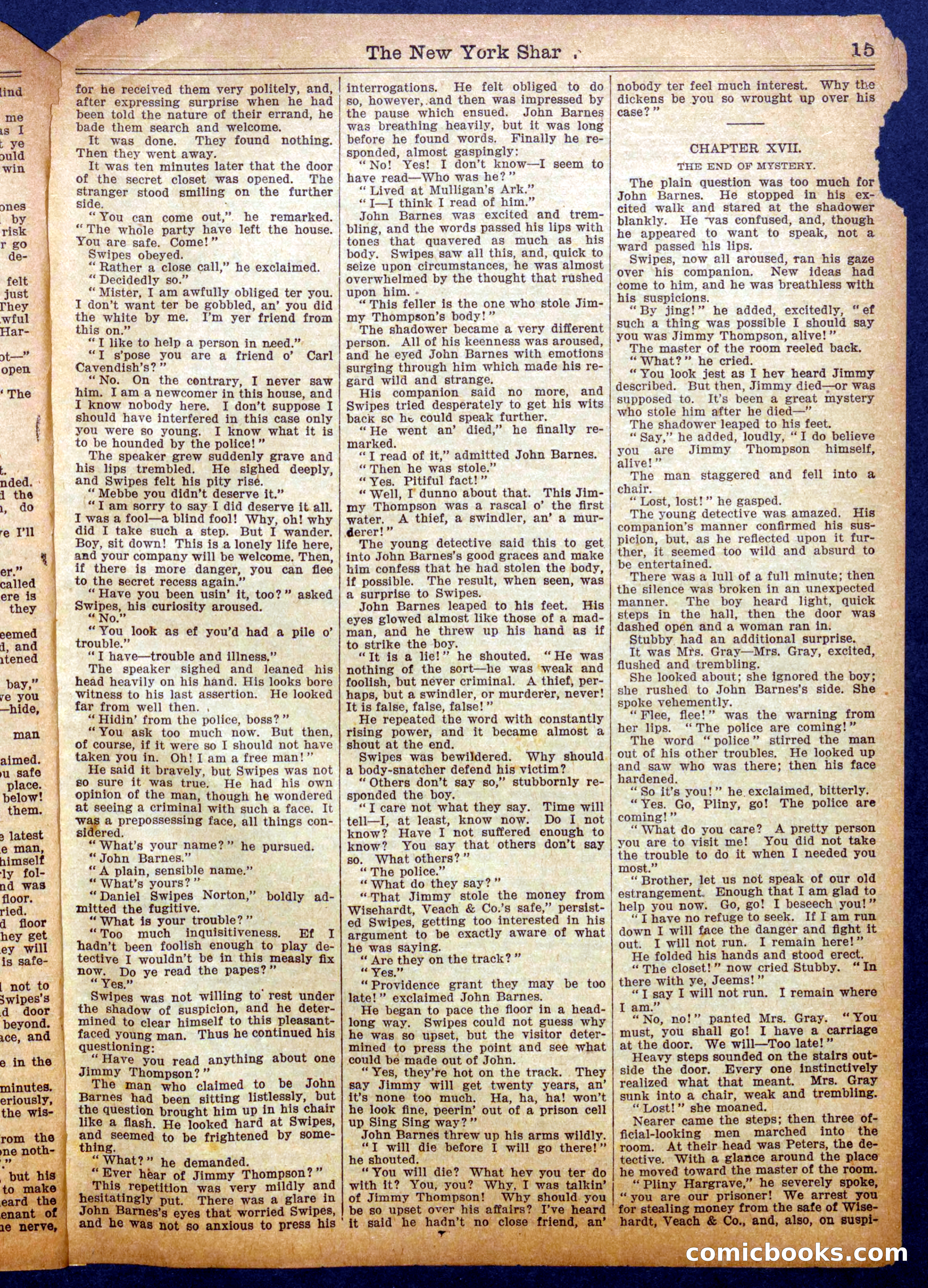The New York Shark by Brander Halliday — page 15 of 16